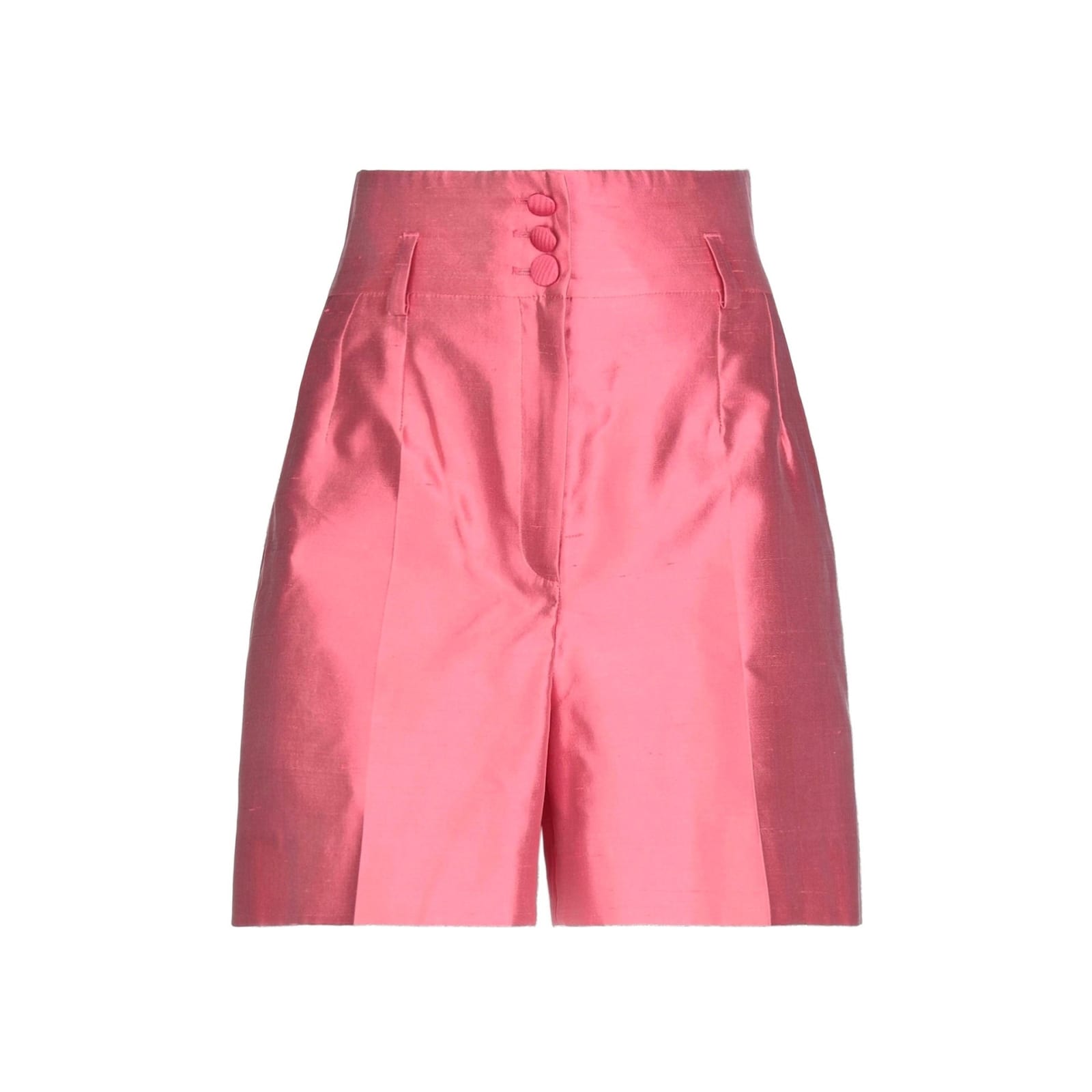 Dolce & Gabbana Silk Shorts In Pink