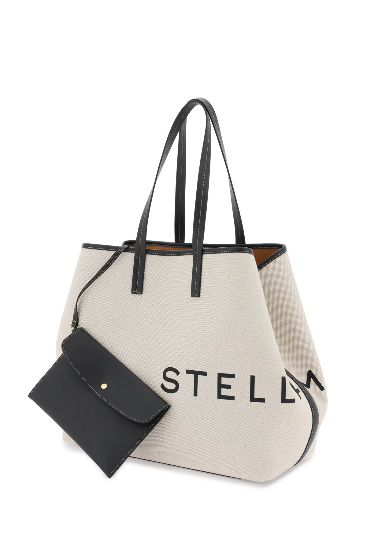 Stella Mccartney Canvas Tote Bag In Ecru (white)