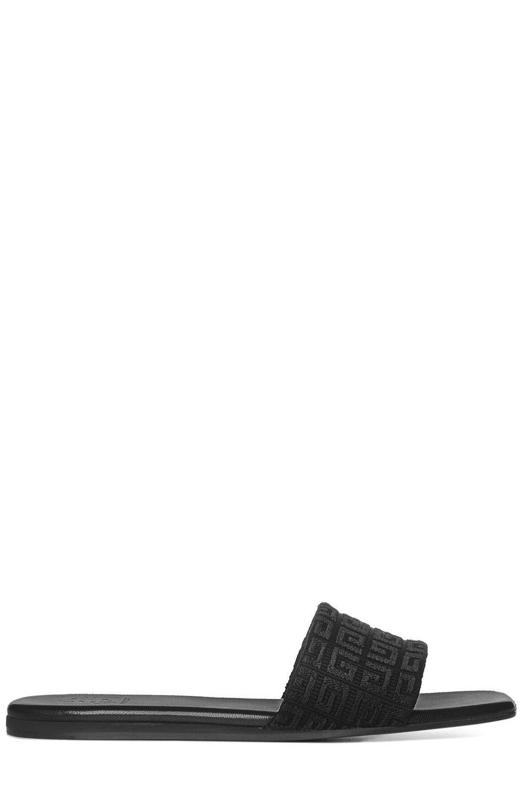 Givenchy 4g Jacquard Open-toe Slides