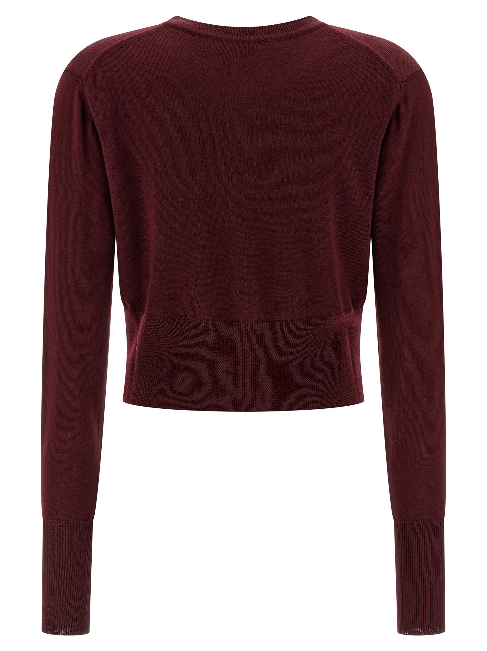 Vivienne Westwood Bea Cardigan In Burgundy