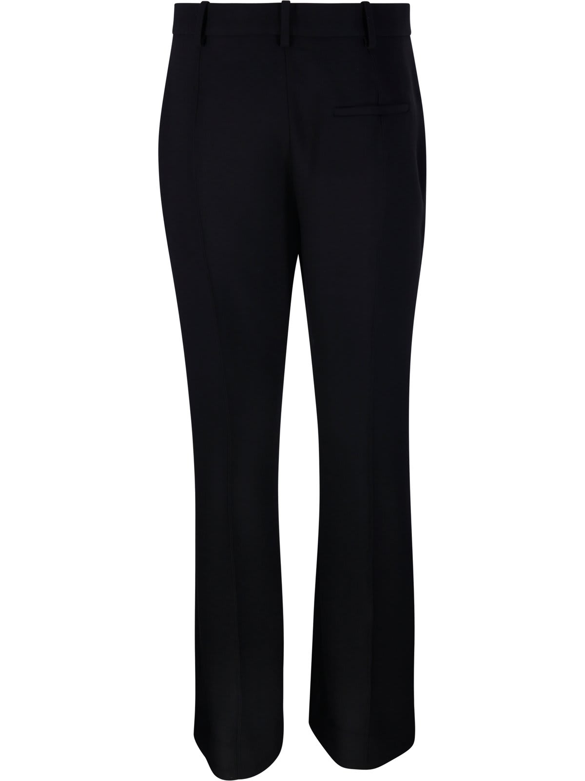 Shop Bottega Veneta Flared Tailored Trousers In Black