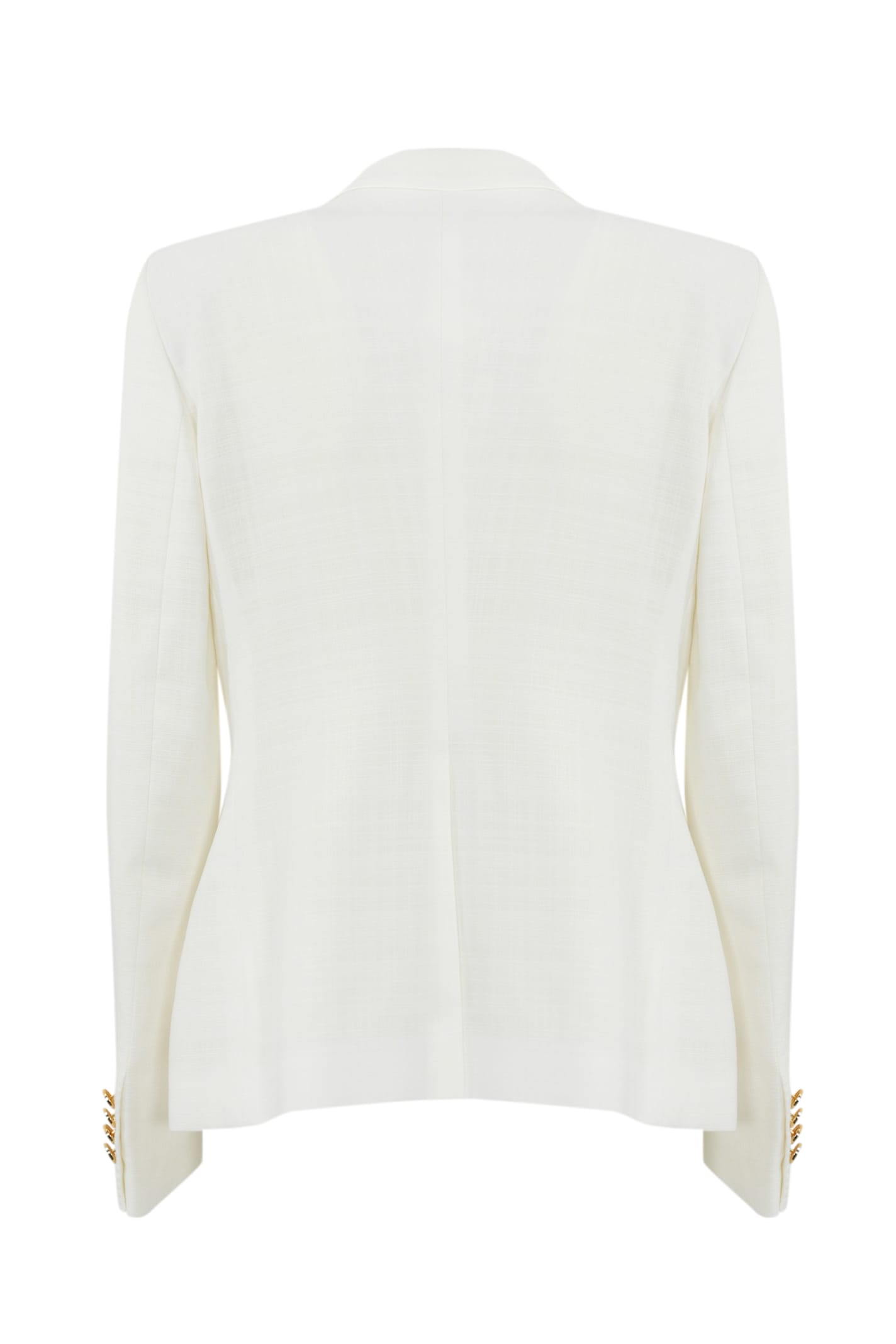 Tagliatore J-coral Double-breasted Blazer In Viscose In Bianco