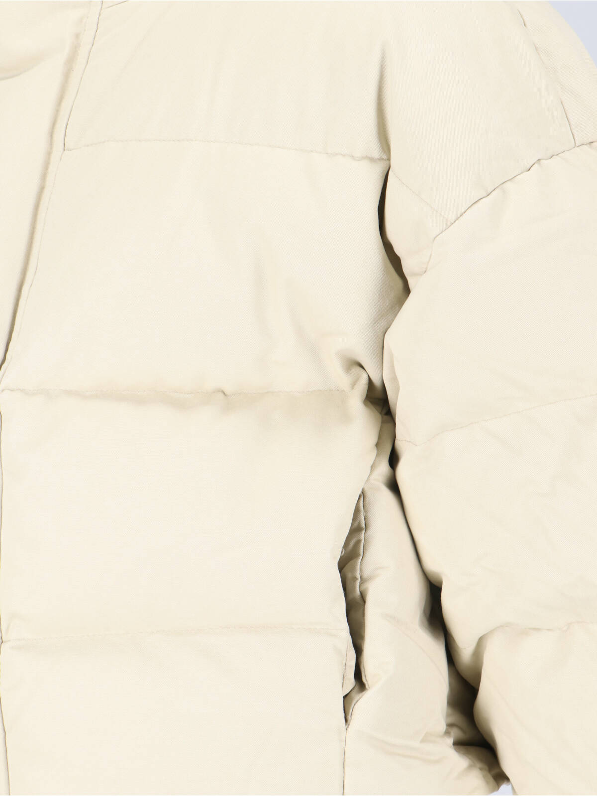 Entire Studios High Collar Padded Quilted Jacket In Cream