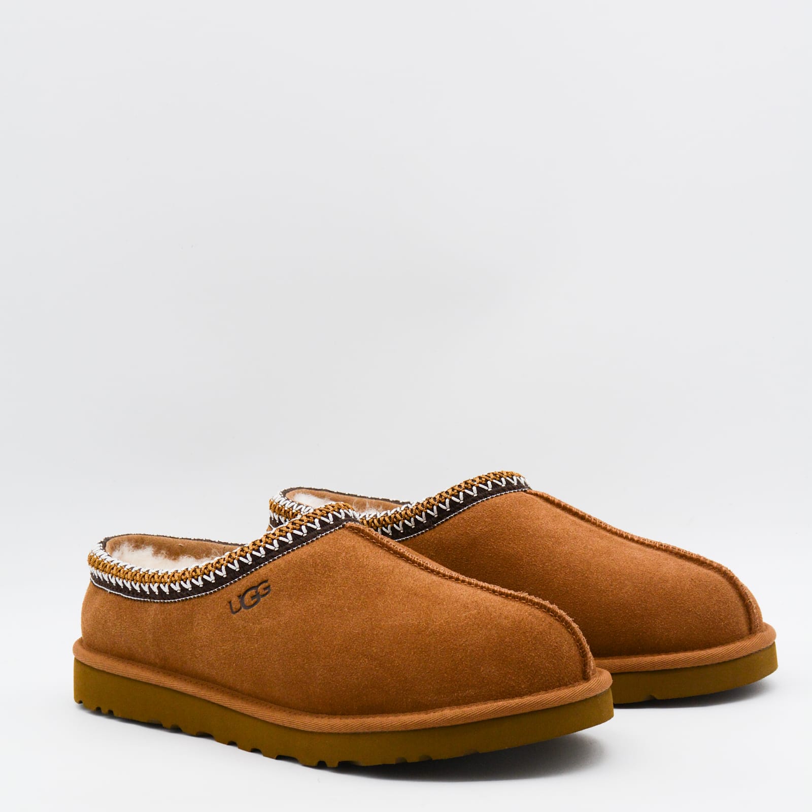 Ugg Dark Beige Tasman Flats In Brown