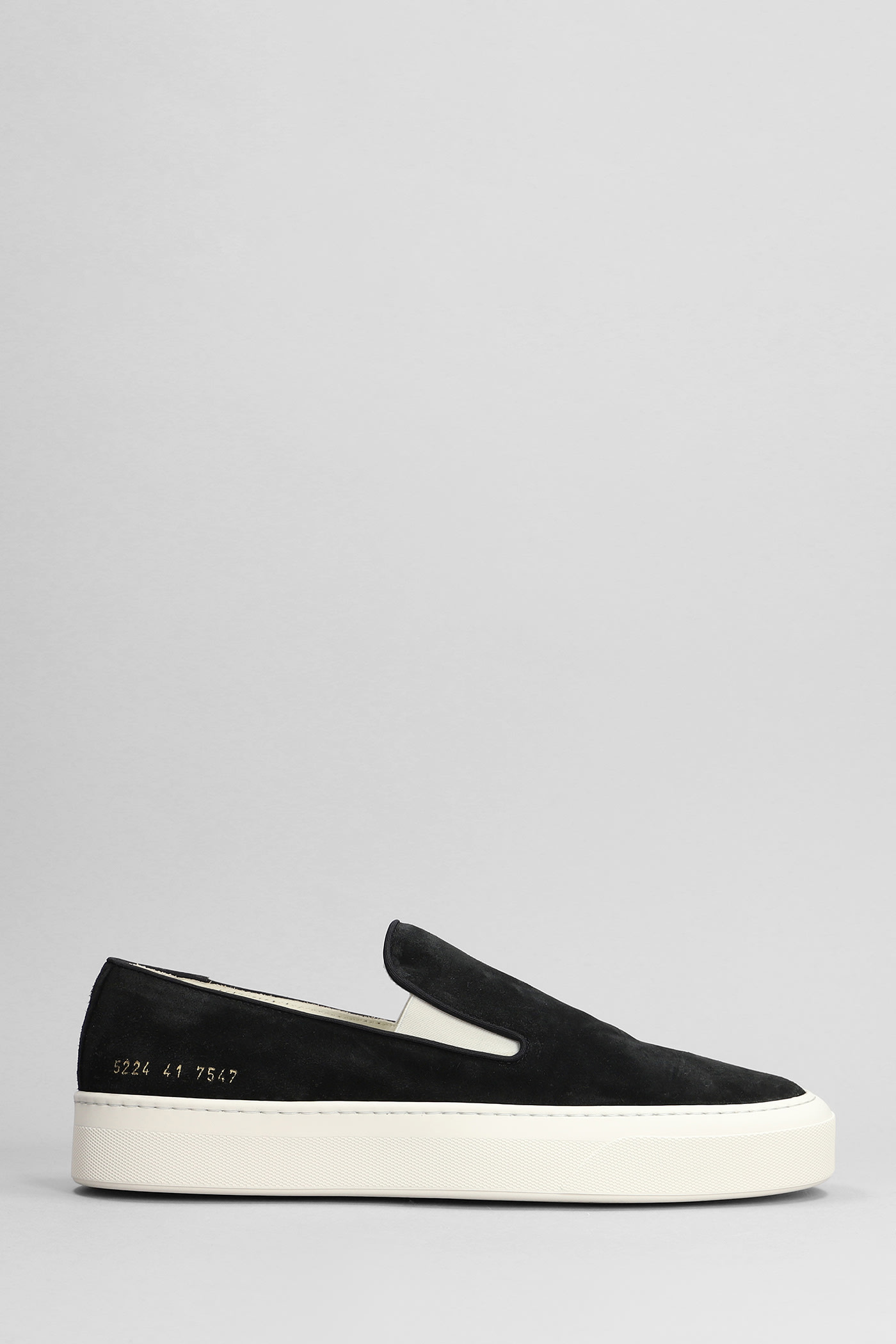 COMMON PROJECTS SNEAKERS IN BLACK SUEDE