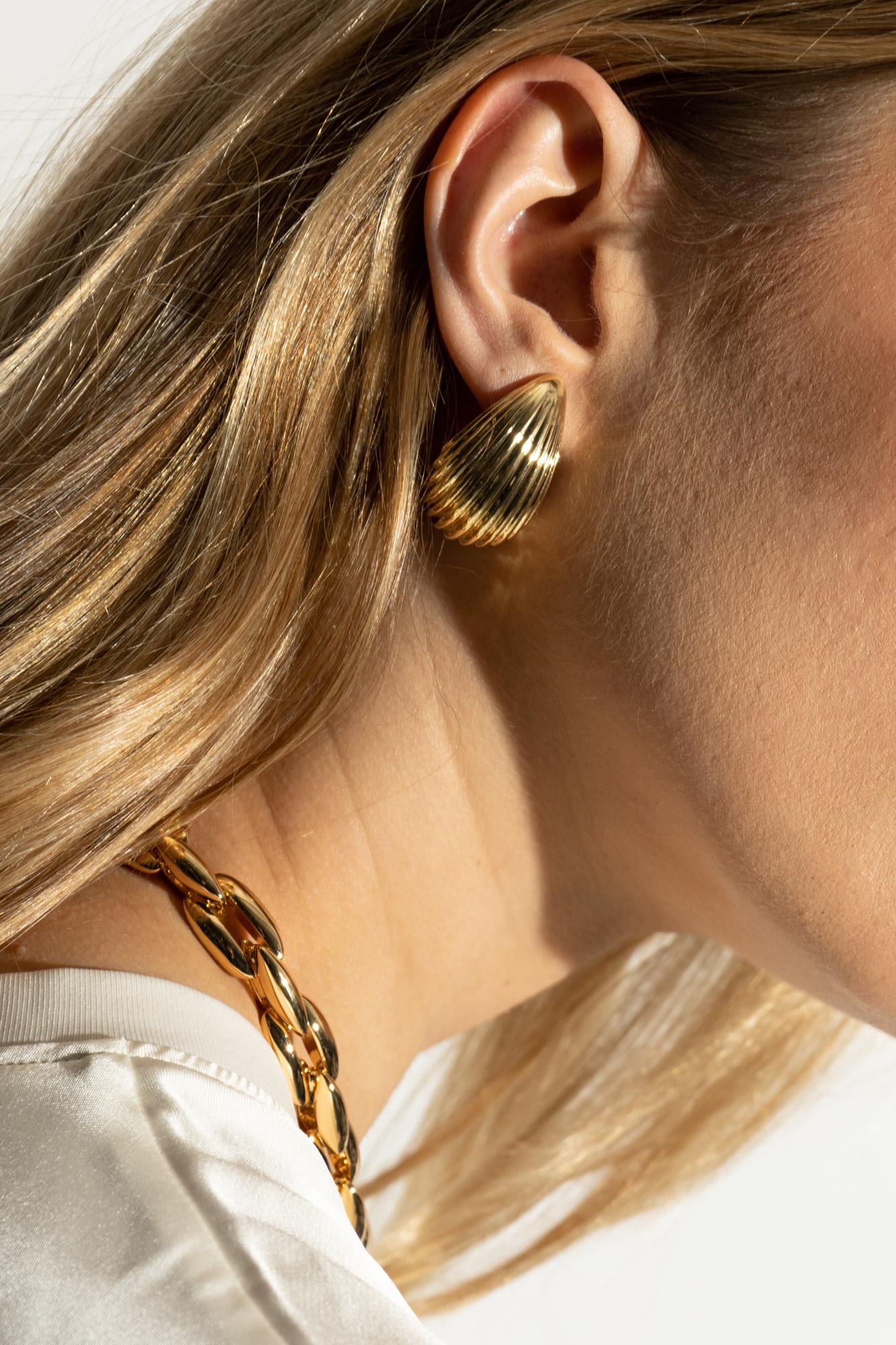 Anine Bing Brass Earrings In Gold