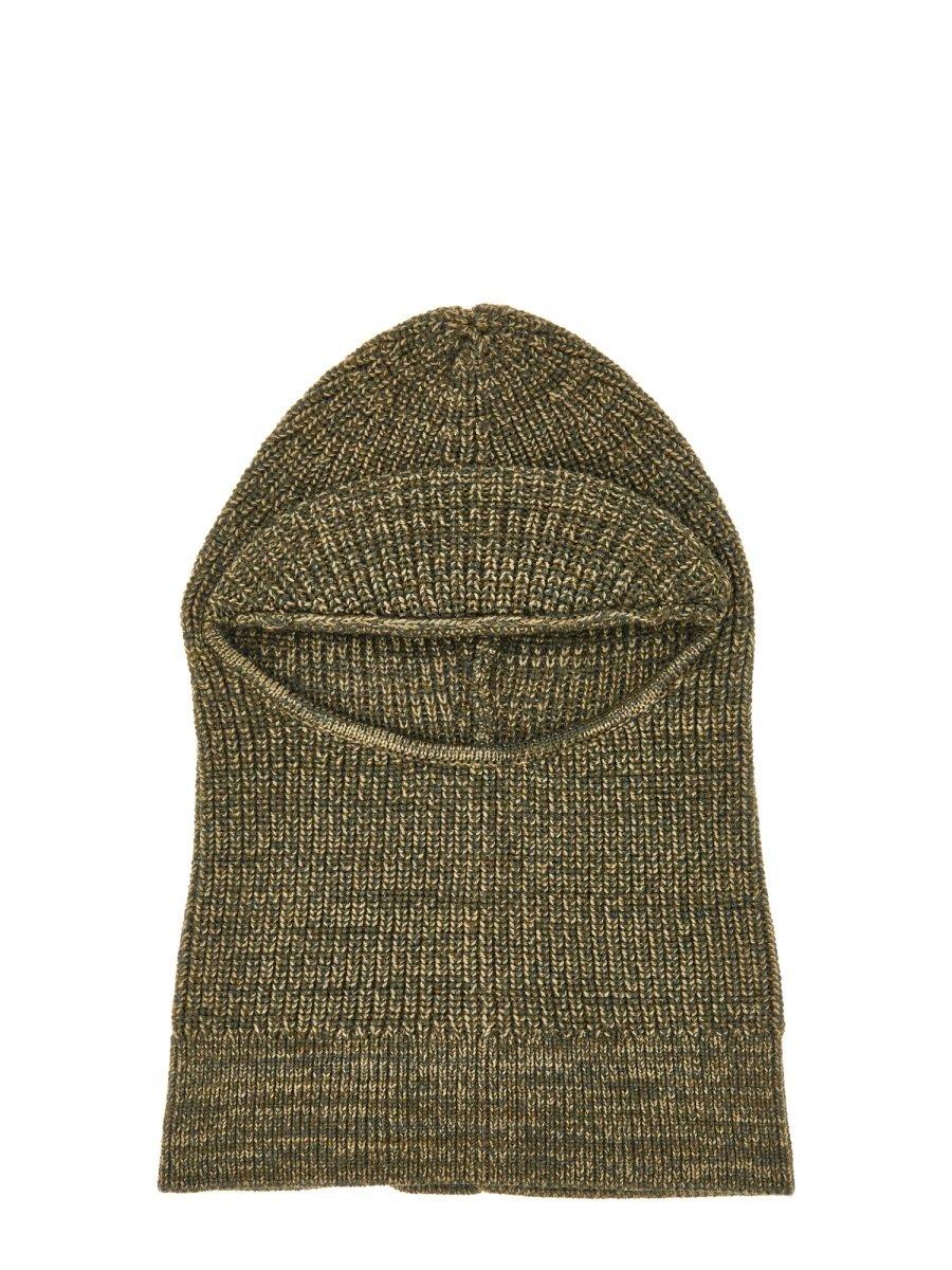 Shop Isabel Marant Knitted Balaclava In Military Green