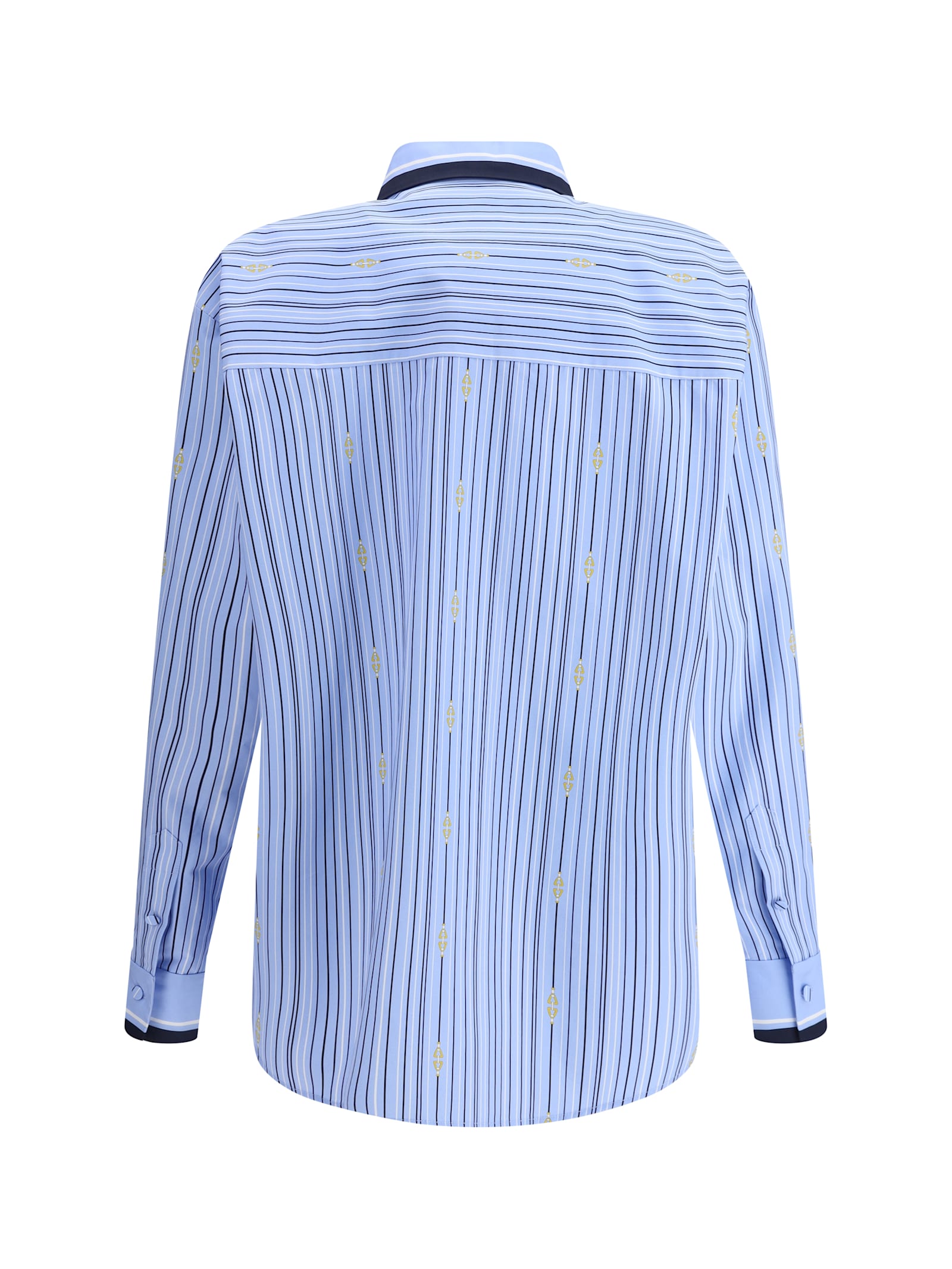 Gucci Horsebit Striped Cotton Shirt