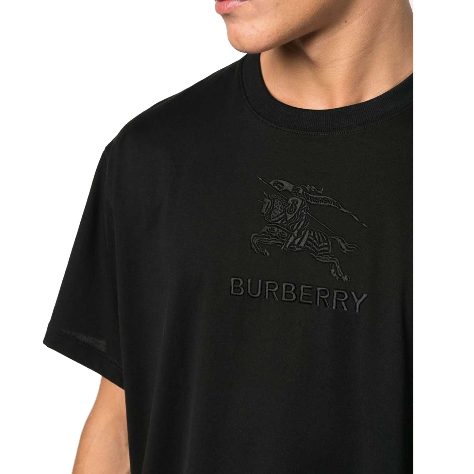 Shop Burberry Tempah T-shirt In Black