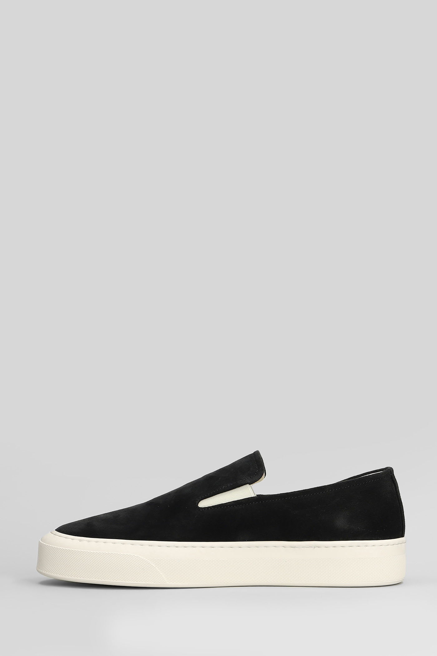 Common Projects Suede Slip-on Sneakers In Black