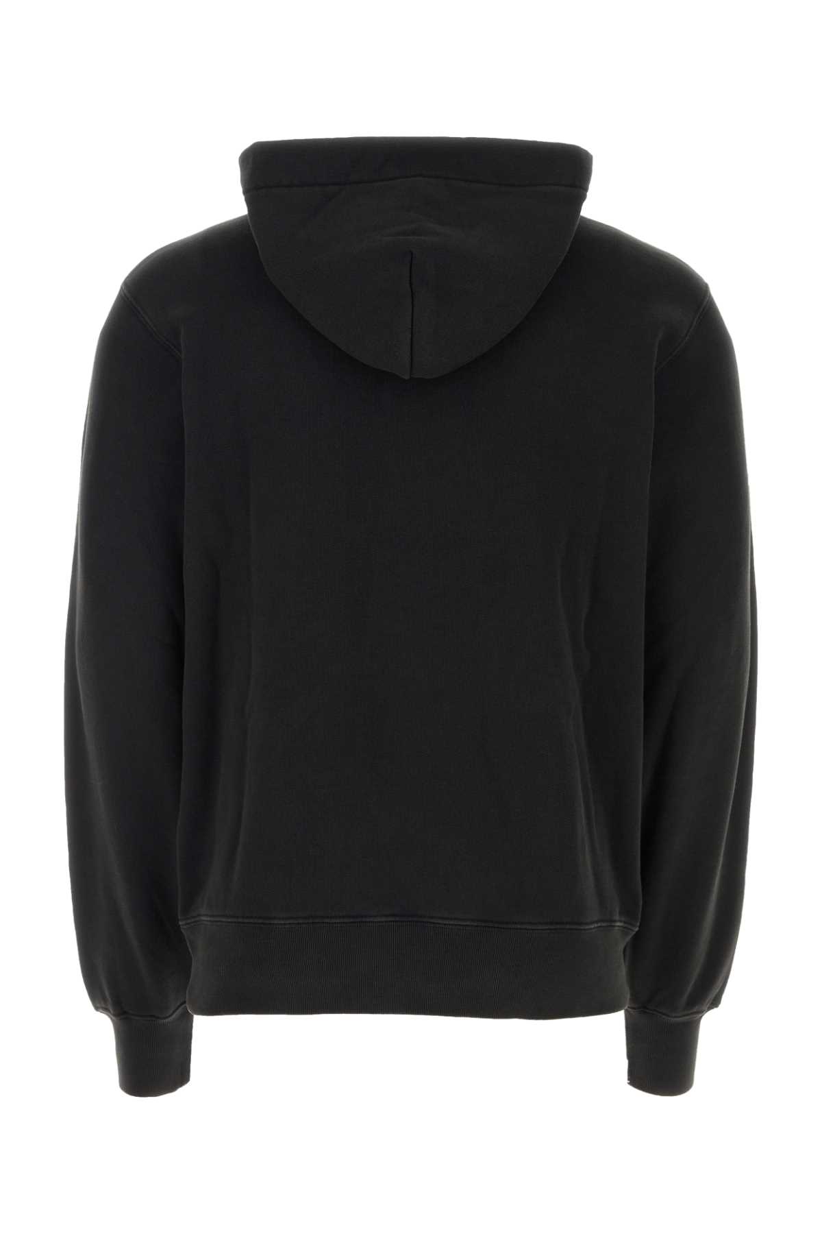 Ambush Black Cotton Oversize Sweatshirt In Tapshoet
