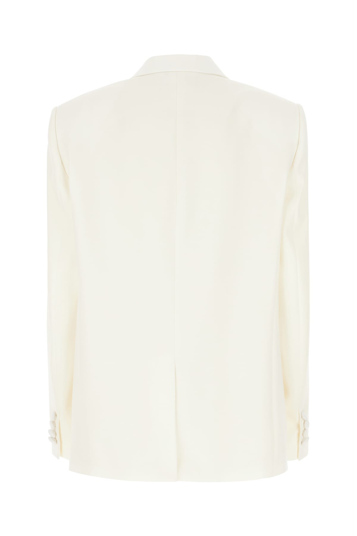 Shop Stella Mccartney Ivory Wool Blazer In Chalk