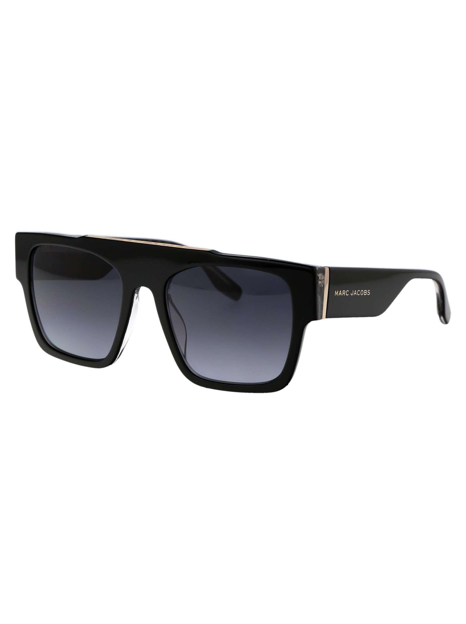 Shop Marc Jacobs Marc 757/s Sunglasses In 1ei9o Blk Ptt Gr