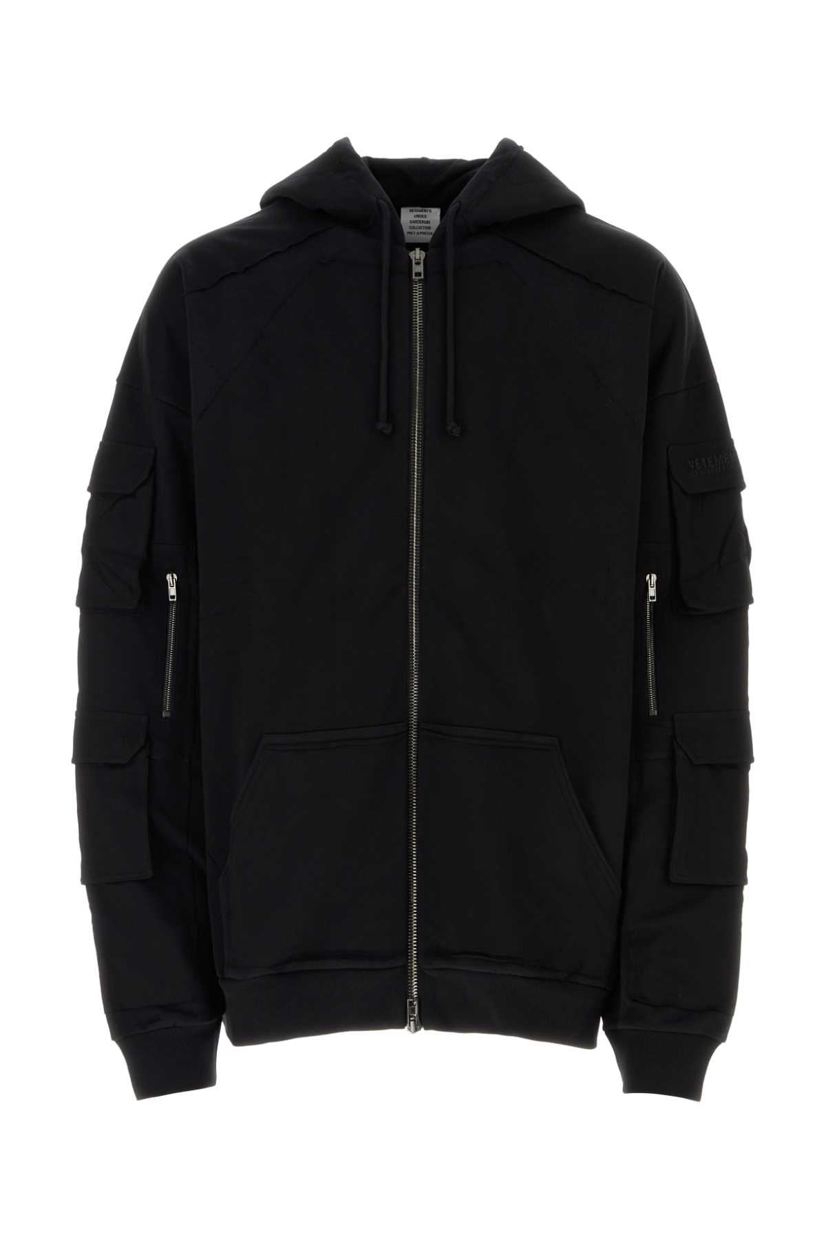 Vetements Black Cotton Blend Sweatshirt