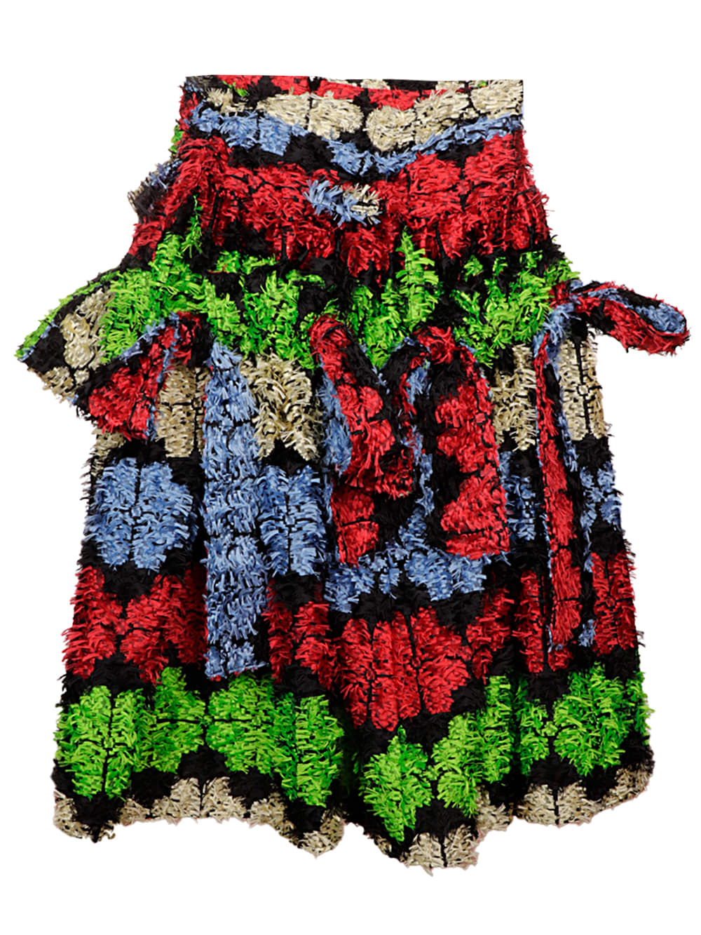 Chopova Lowena Flocked Midi Skirt