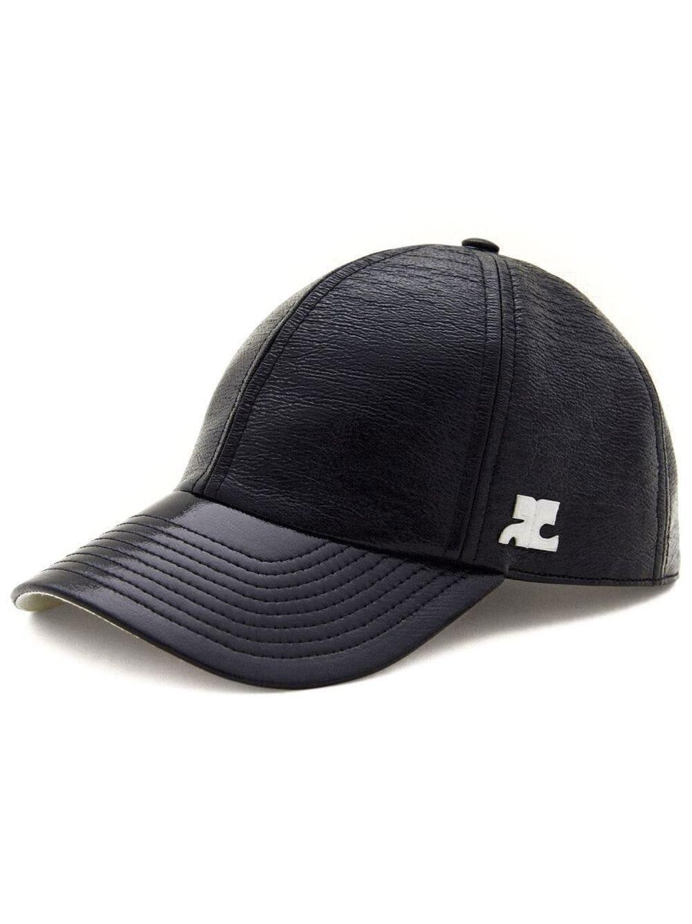 Shop Courrèges Logo Patch Baseball Cap In Black
