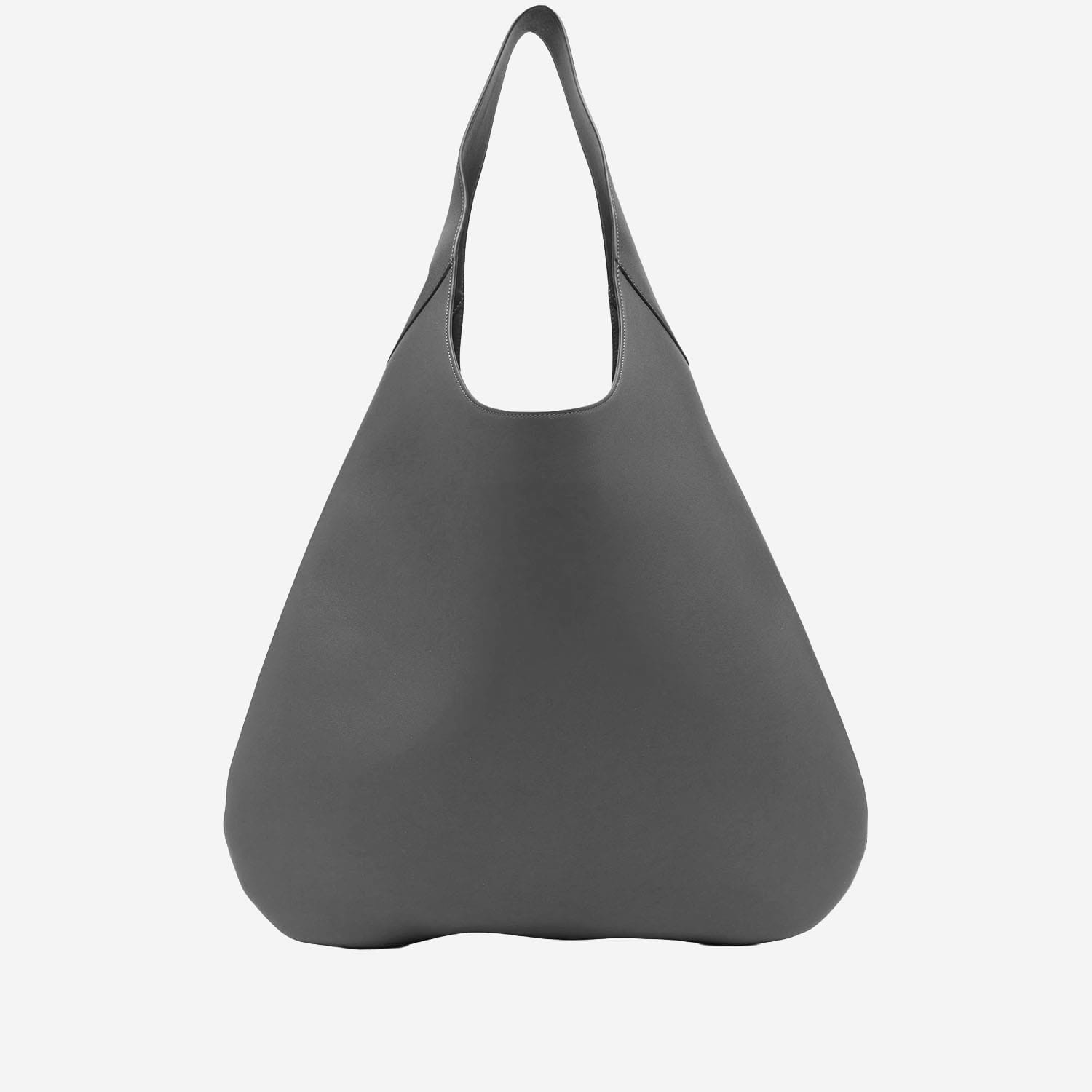 Carven Tommaso Leather Shoulder Bag In Gray