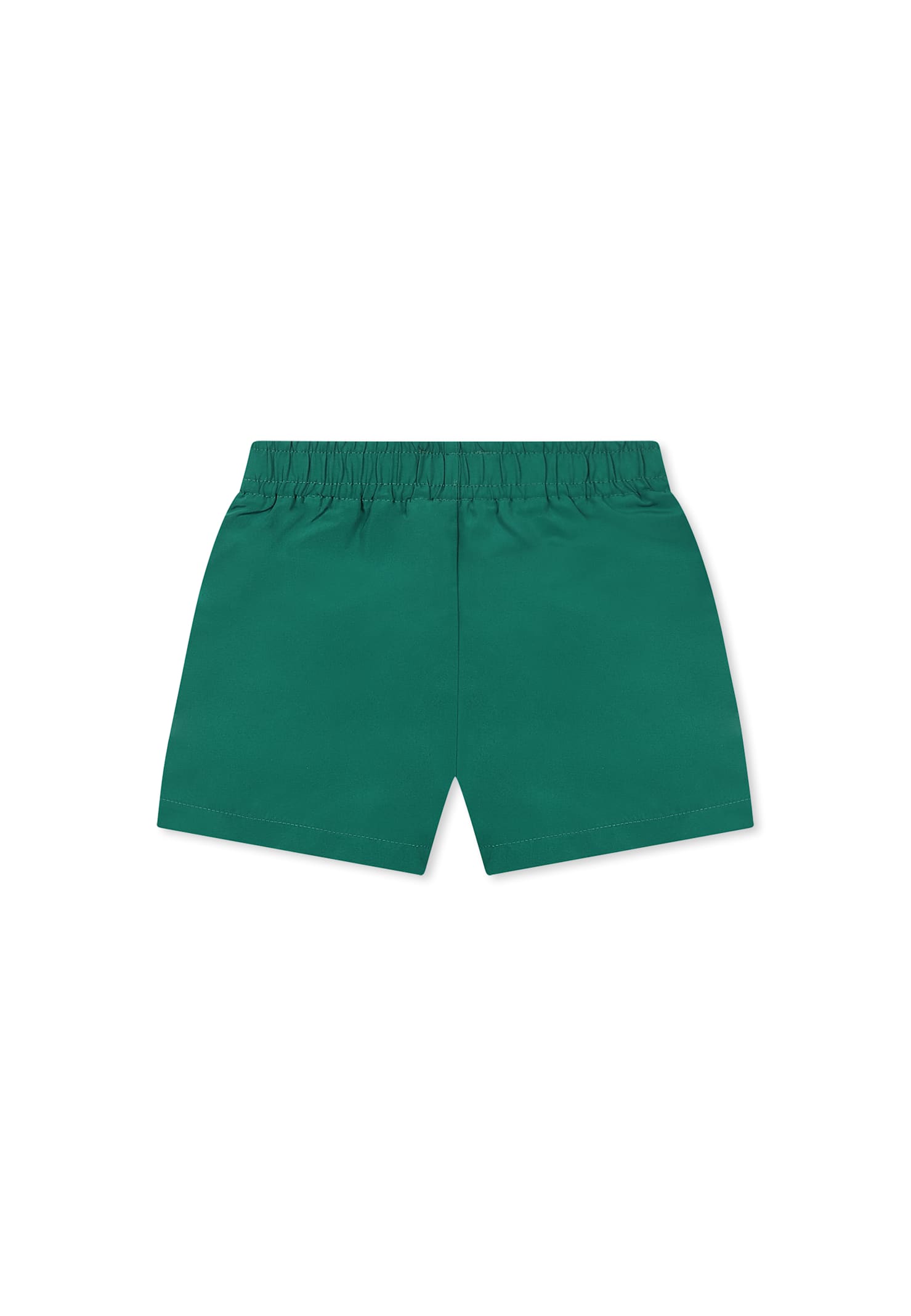 Kenzo Green Swim Shorts For Baby Boy With Logo In Green