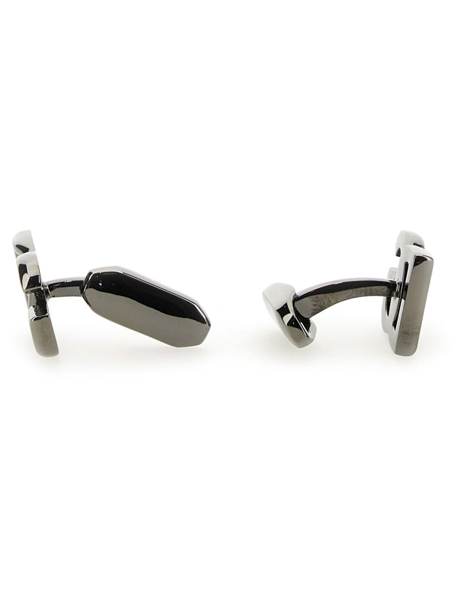 Dolce & Gabbana Monogram Logo Cufflinks Polished Finish