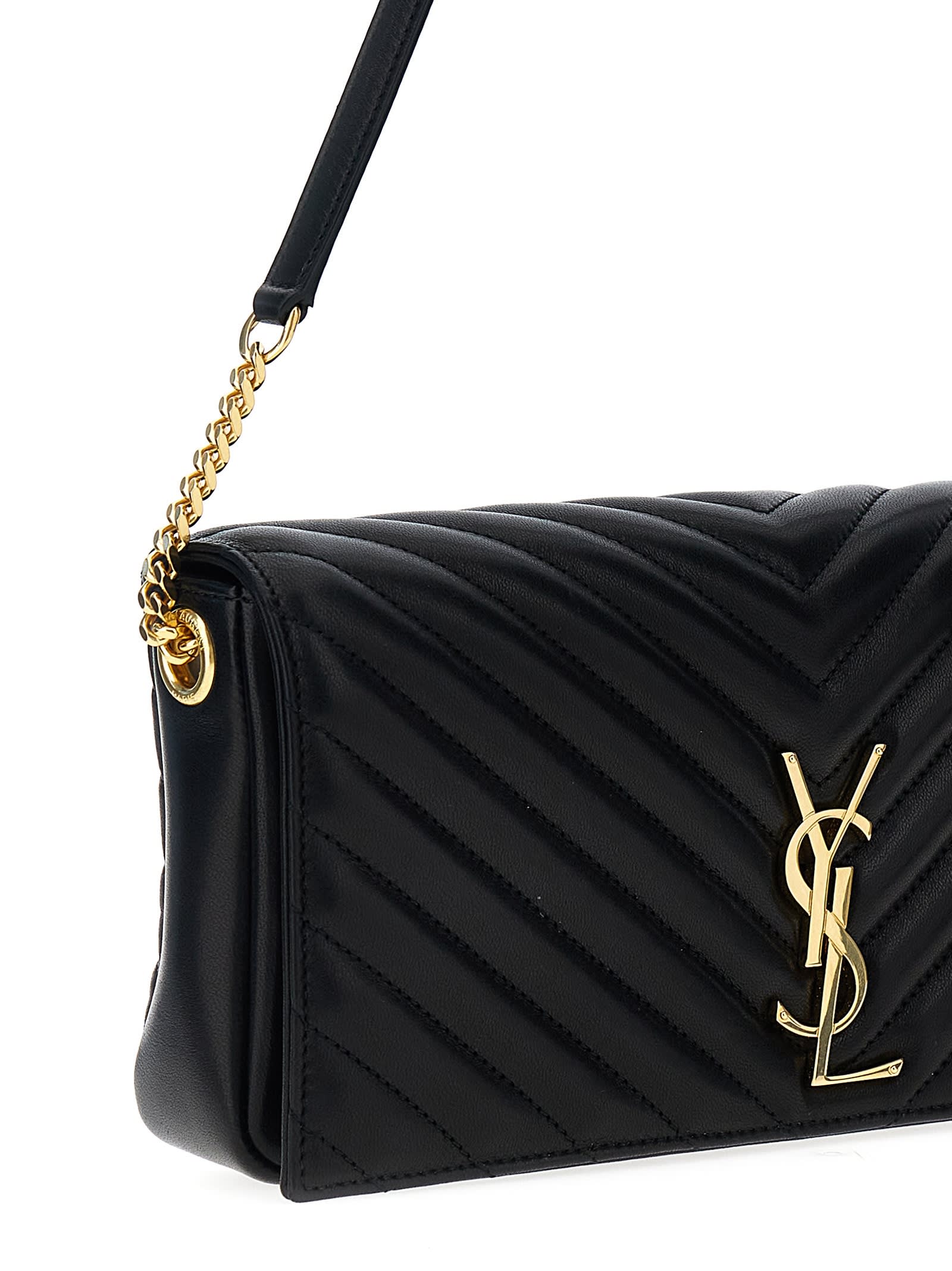 Saint Laurent Kate 99 Shoulder Bag In Black