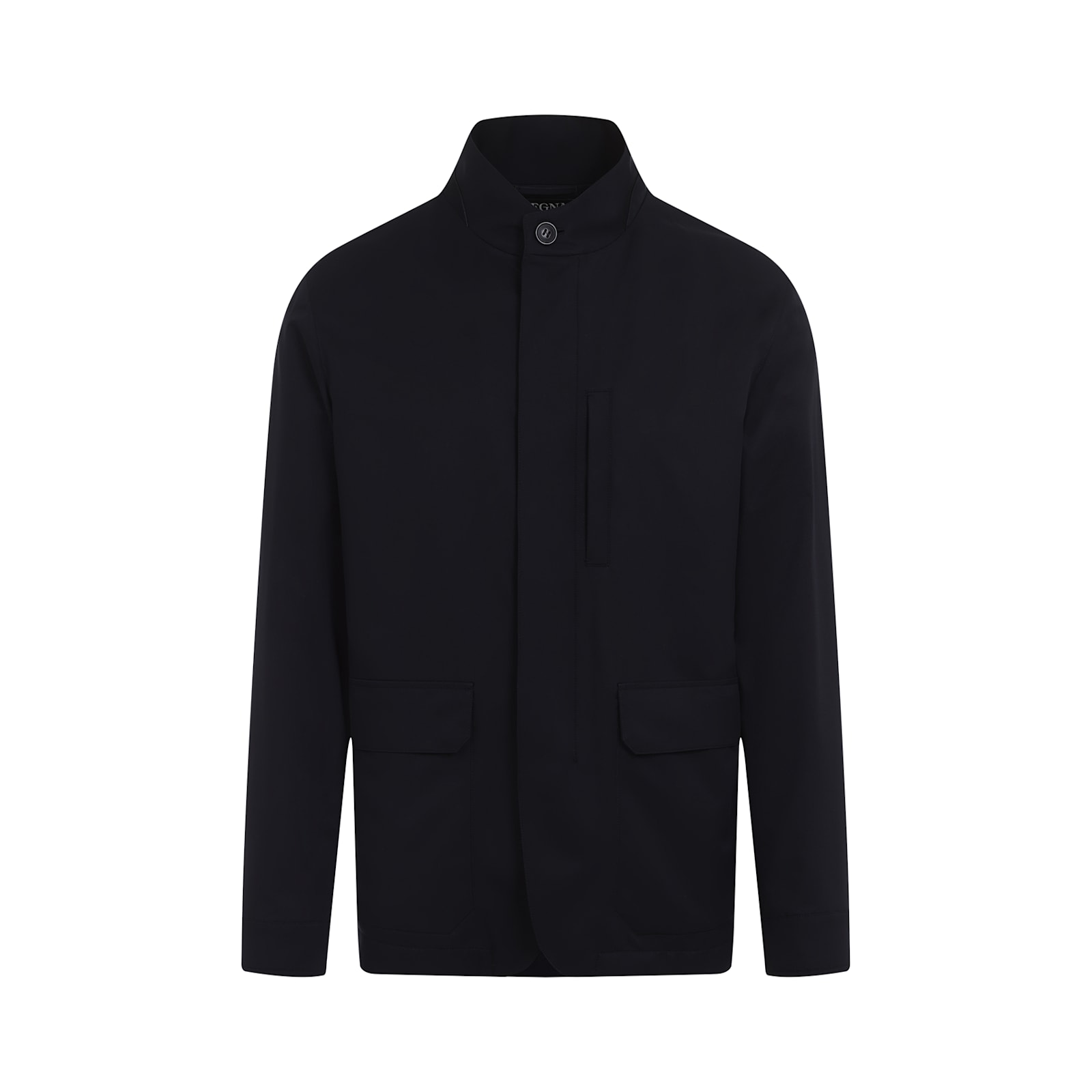 Shop Zegna Over Jacket In Blue Navy Unito