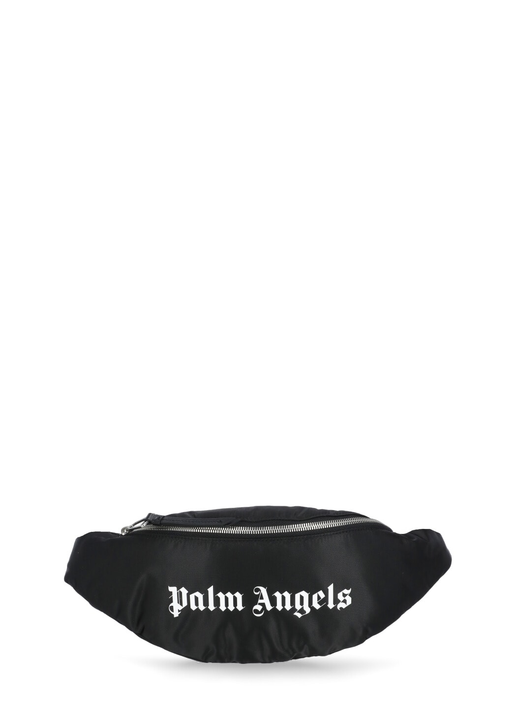 Palm Angels Logoed Pouch In Black White
