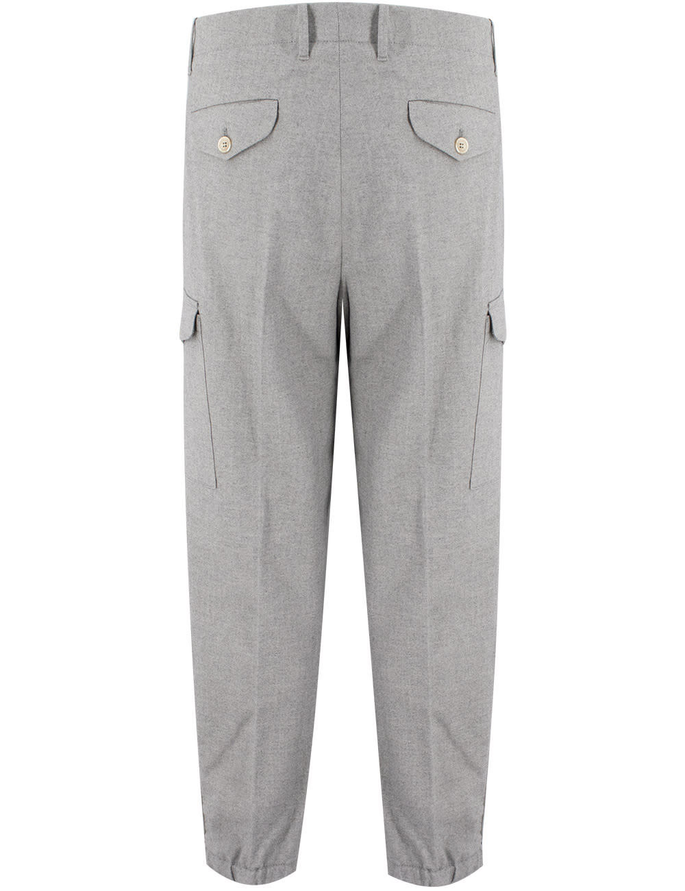 Shop Brunello Cucinelli Trousers In Perla