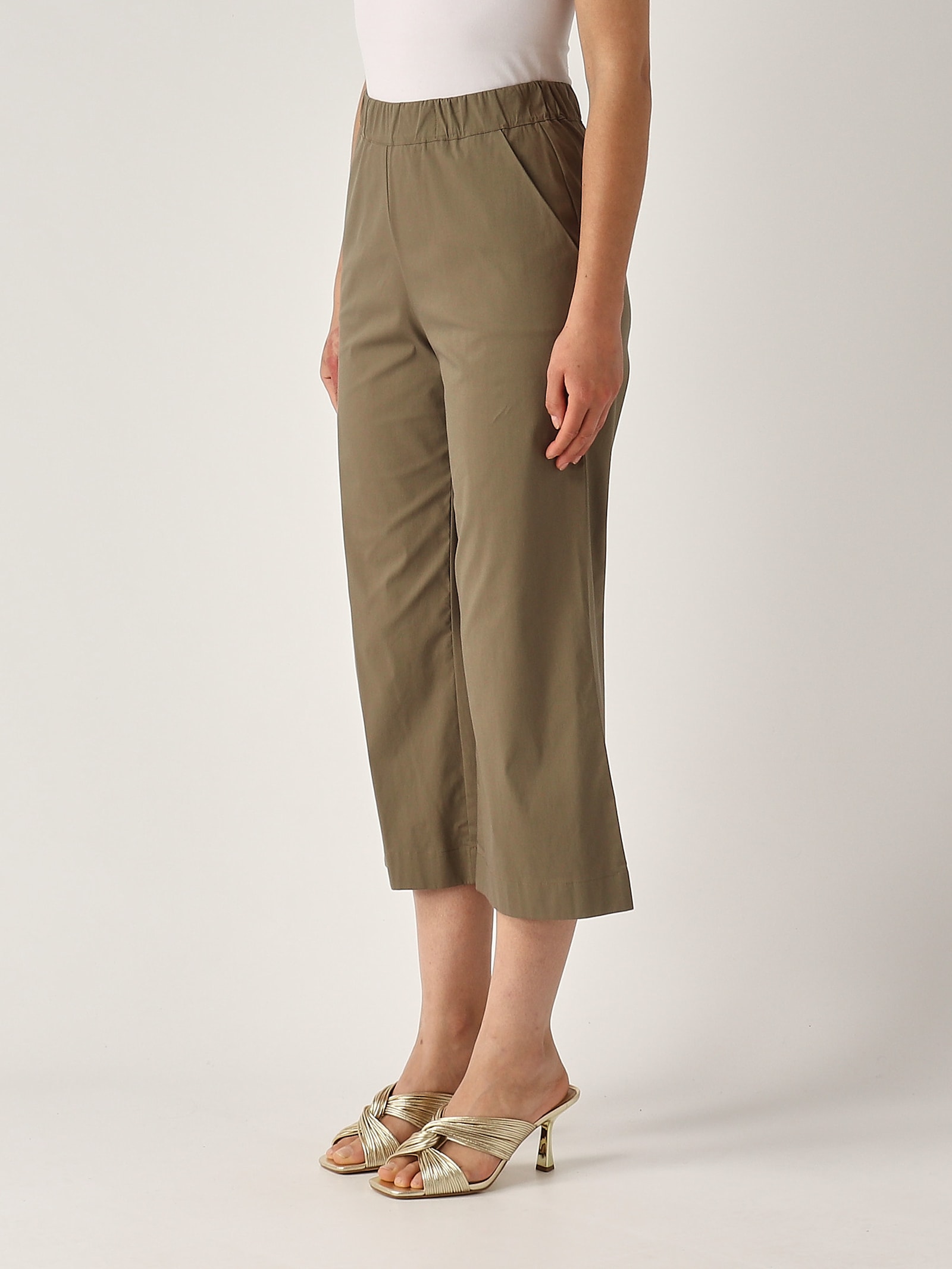 Gran Sasso Pantalone Trombetta Trousers In Brown