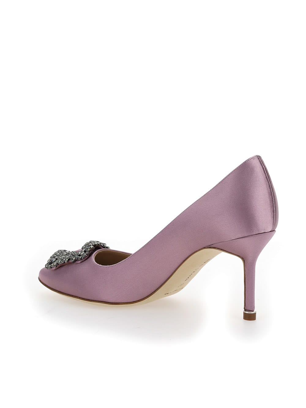 Shop Manolo Blahnik Hangisi Pumps In Mpur