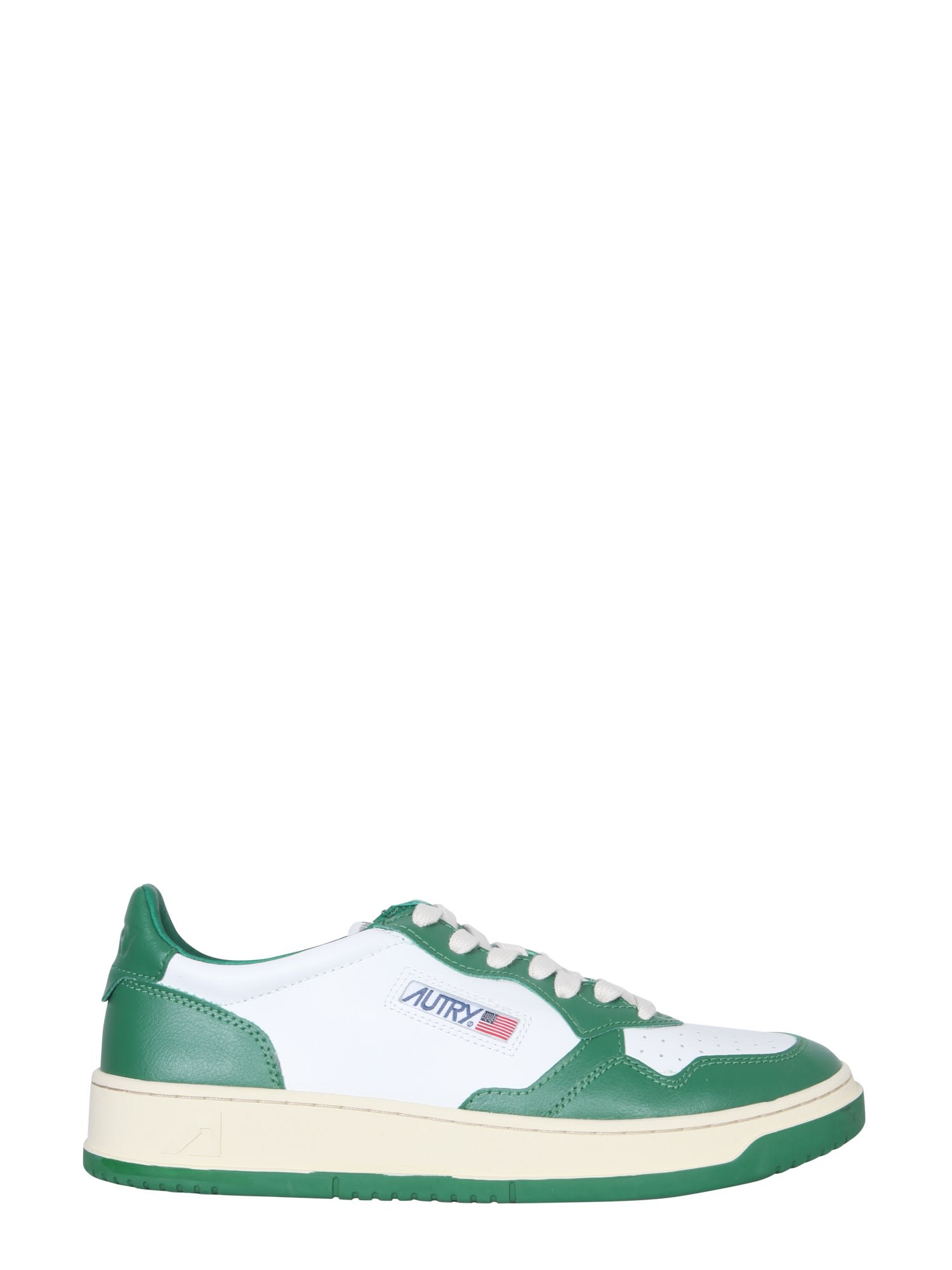 Shop Autry Medalist Low Sneaker In Green