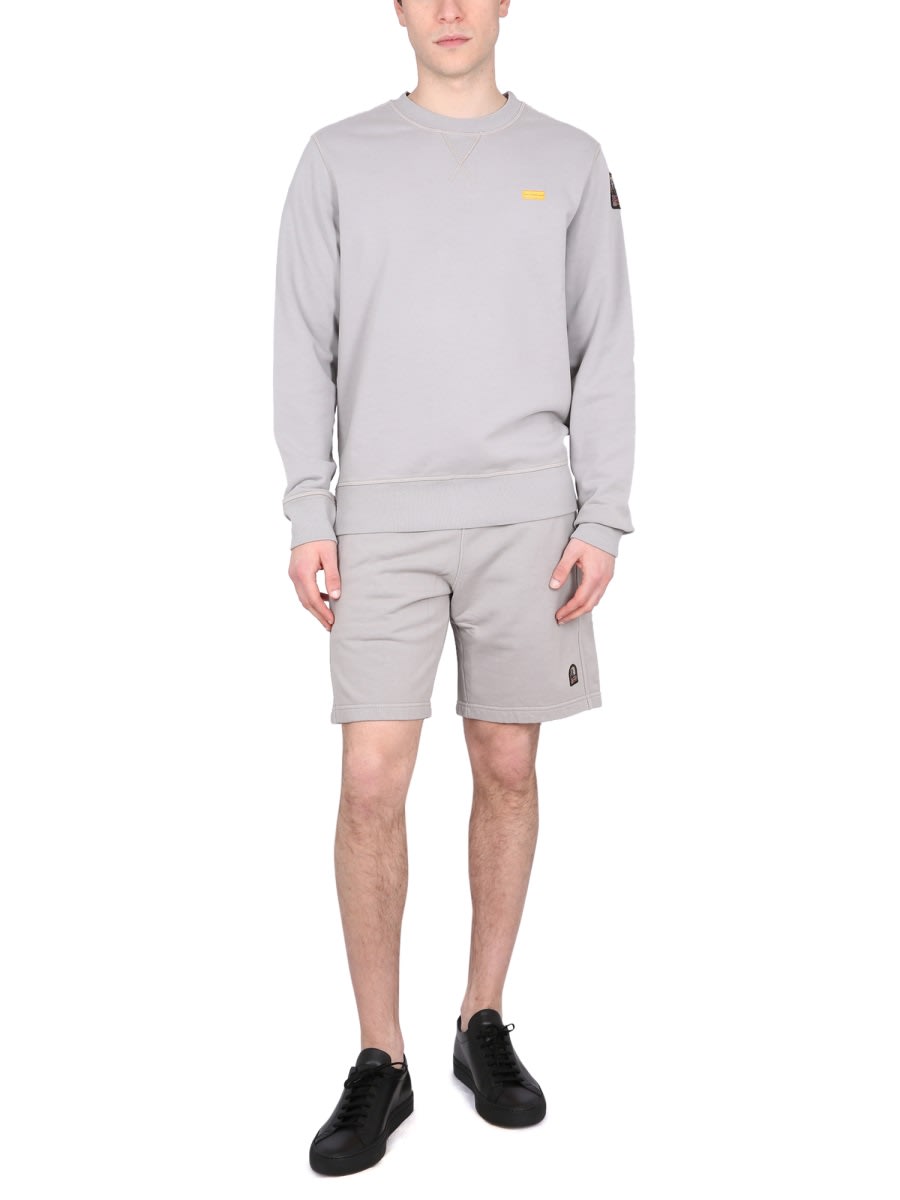 Parajumpers Bermuda Shorts Elastic Waistband Pockets In Grey