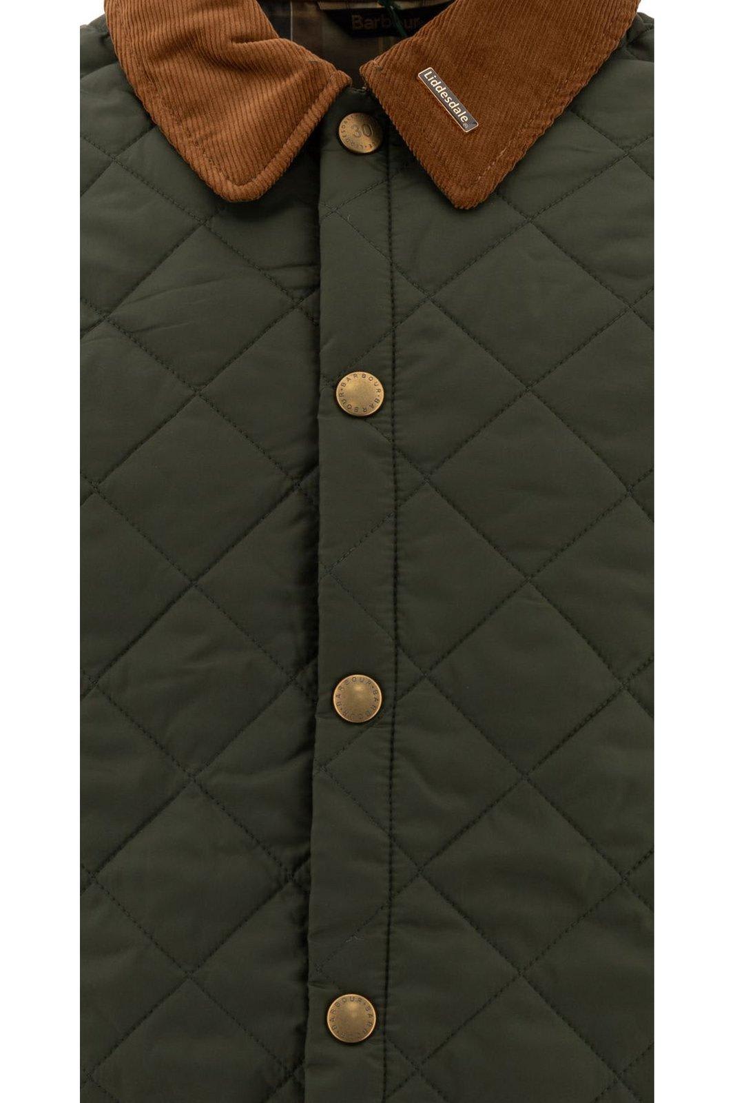 Shop Barbour Liddesdale Quilted Jacket In Green