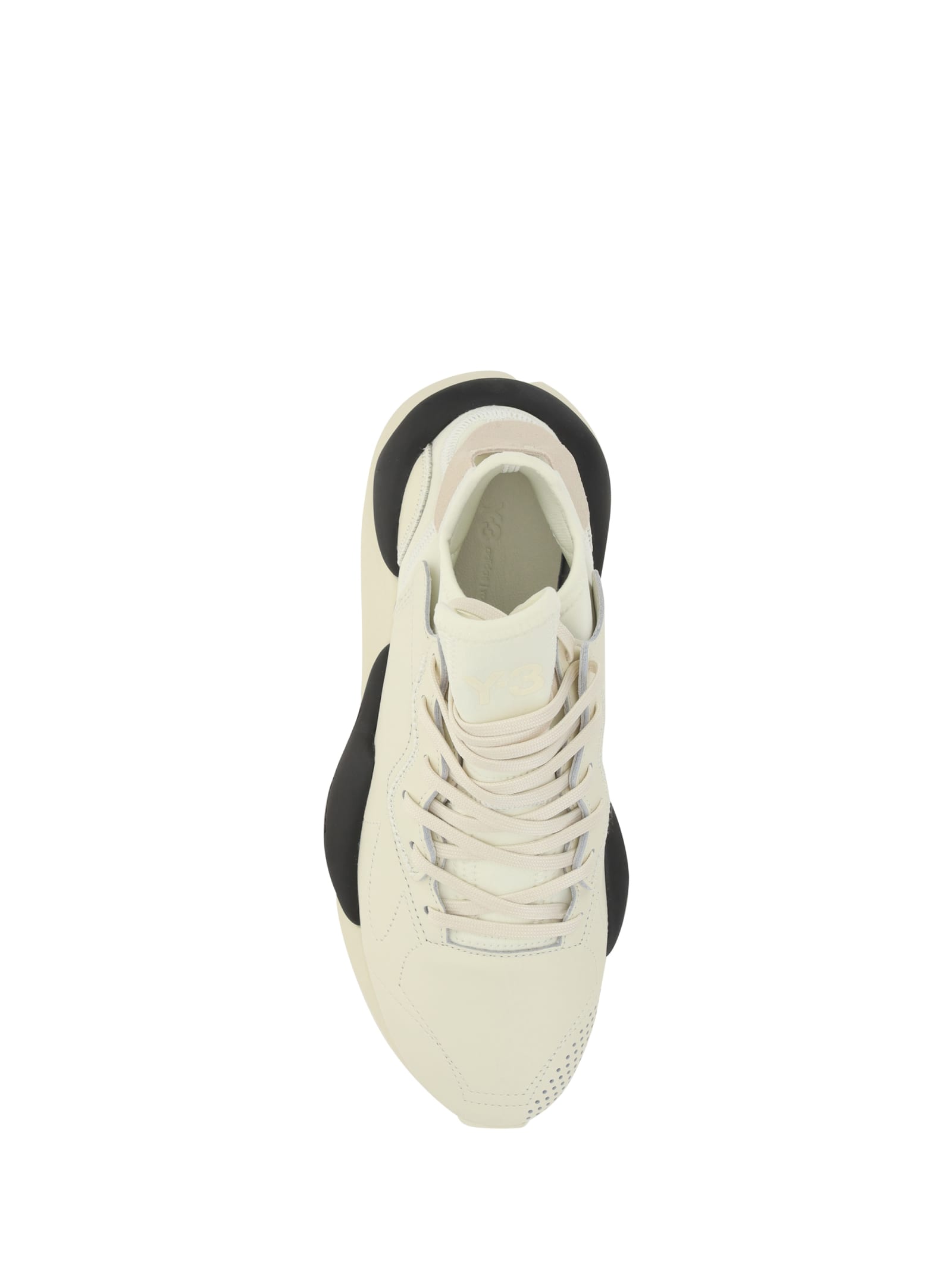Shop Y-3 Kaiwa Sneakers In Crewht/owhite/bla