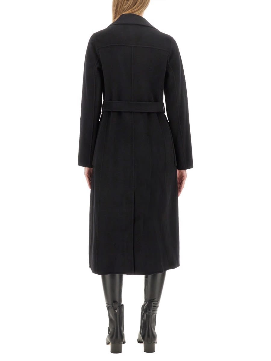Michael Kors Cappotto Con Cintura In Black