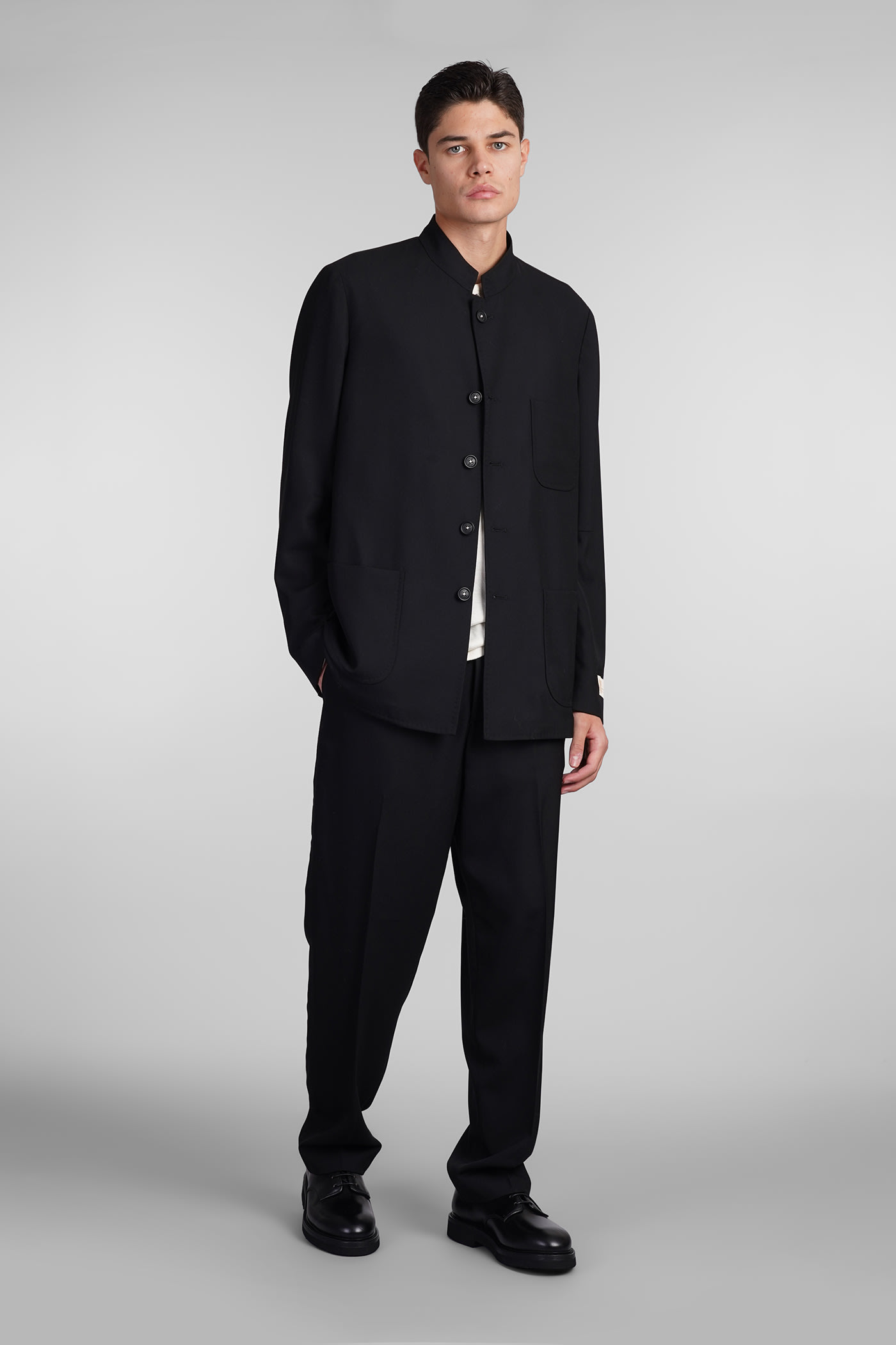 Shop Massimo Alba Party2 Pants In Black Wool