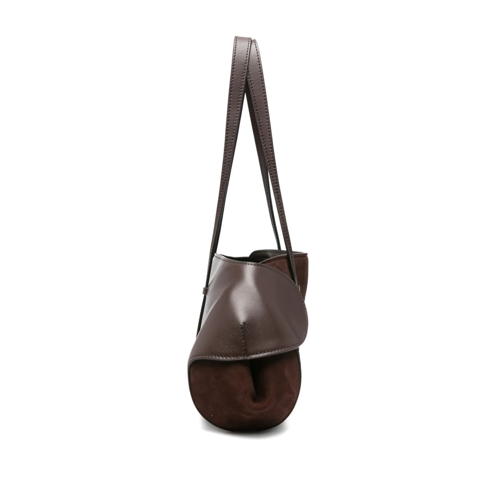 Neous Suede Shoulder Bag In Brown