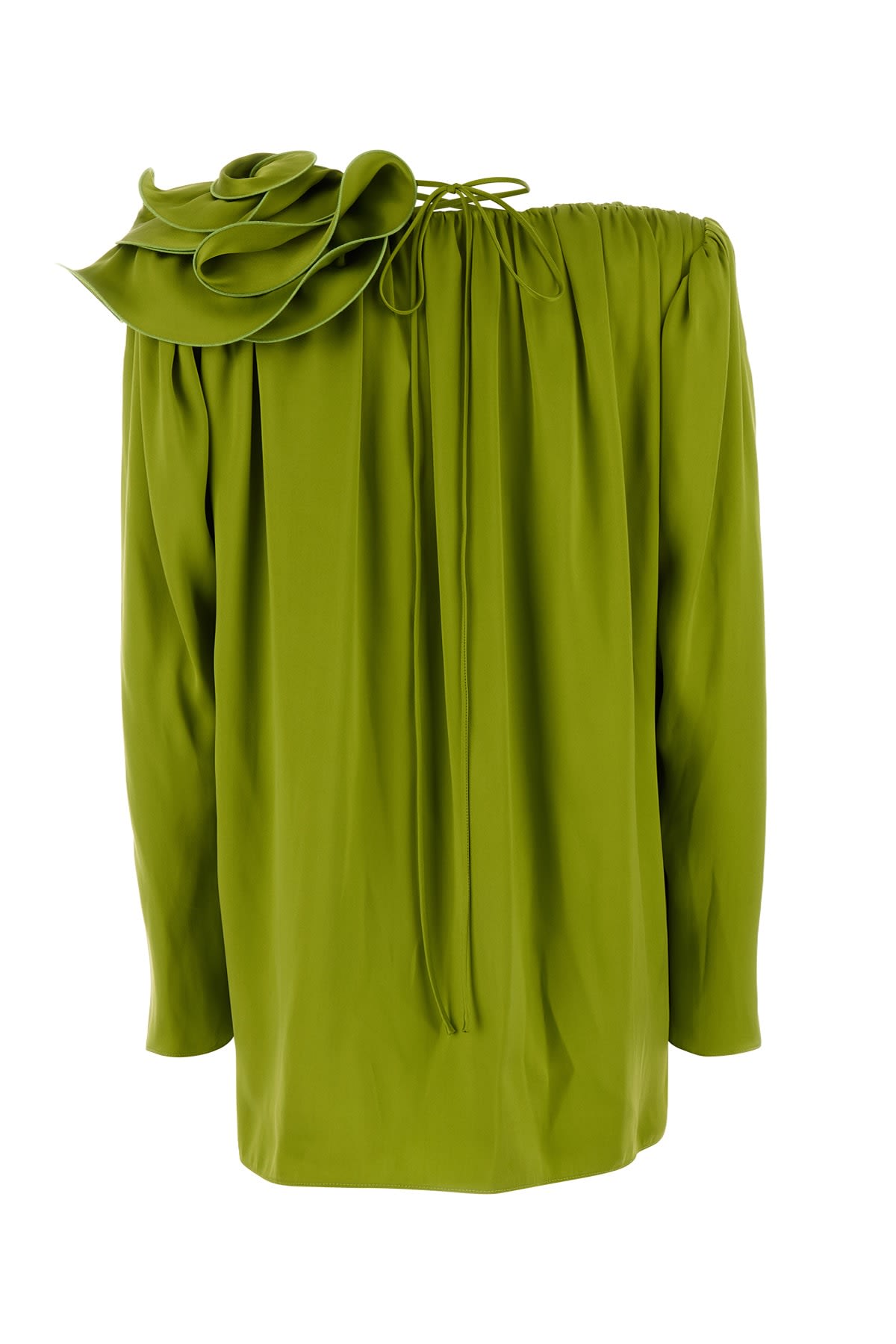 Shop Magda Butrym Aw24 Blouse 04 Green