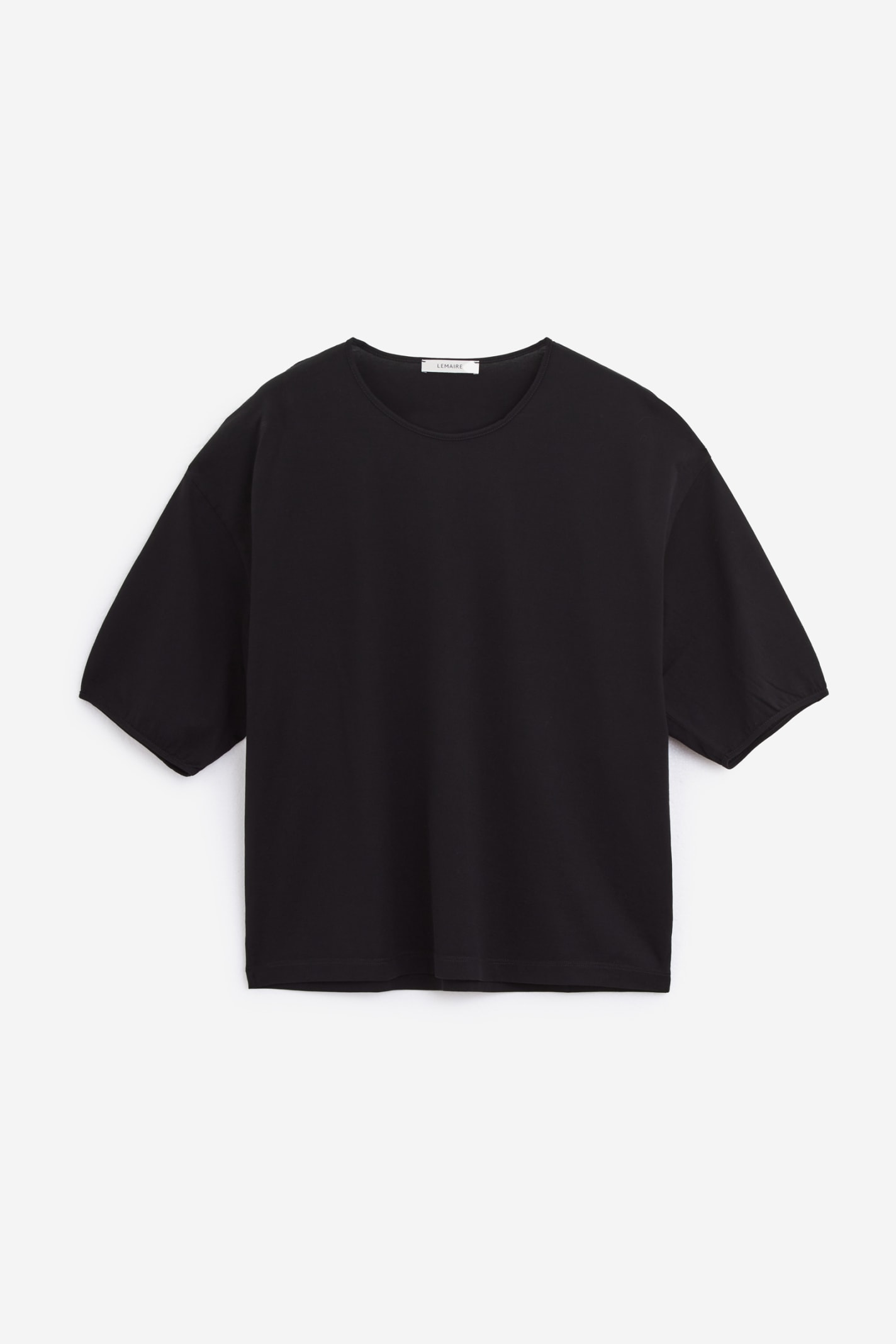 Shop Lemaire Ss Relaxed T-shirt In Black