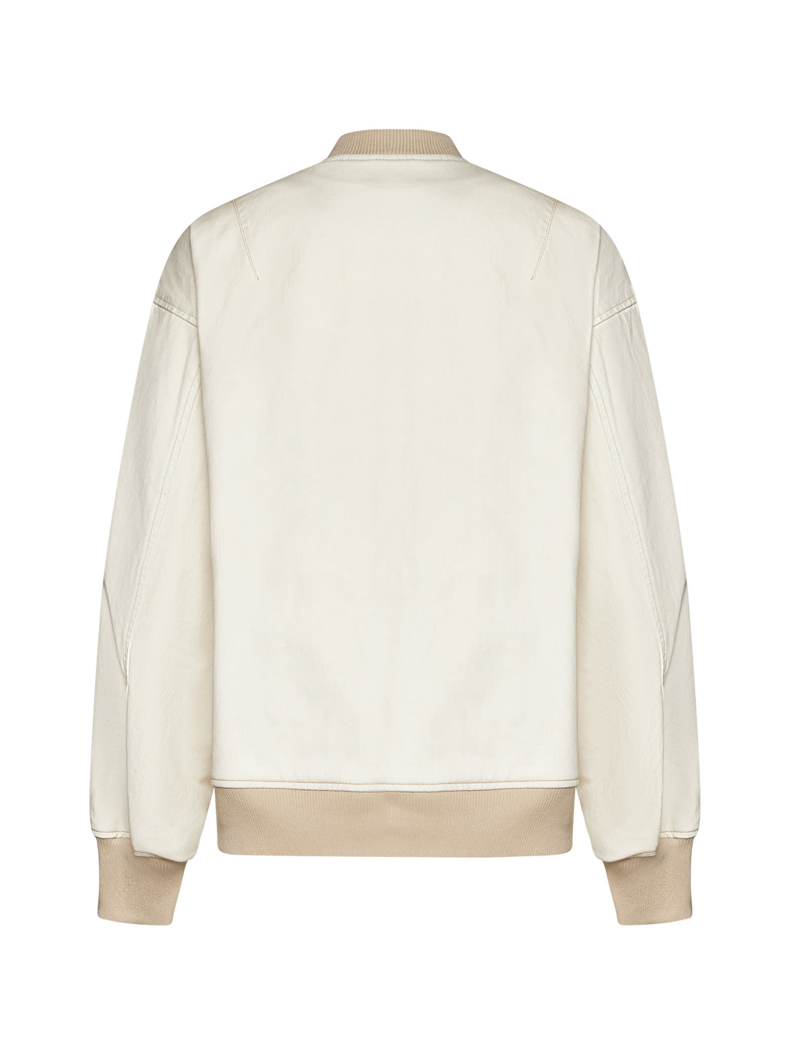 Shop Semicouture Jacket In Bleach White