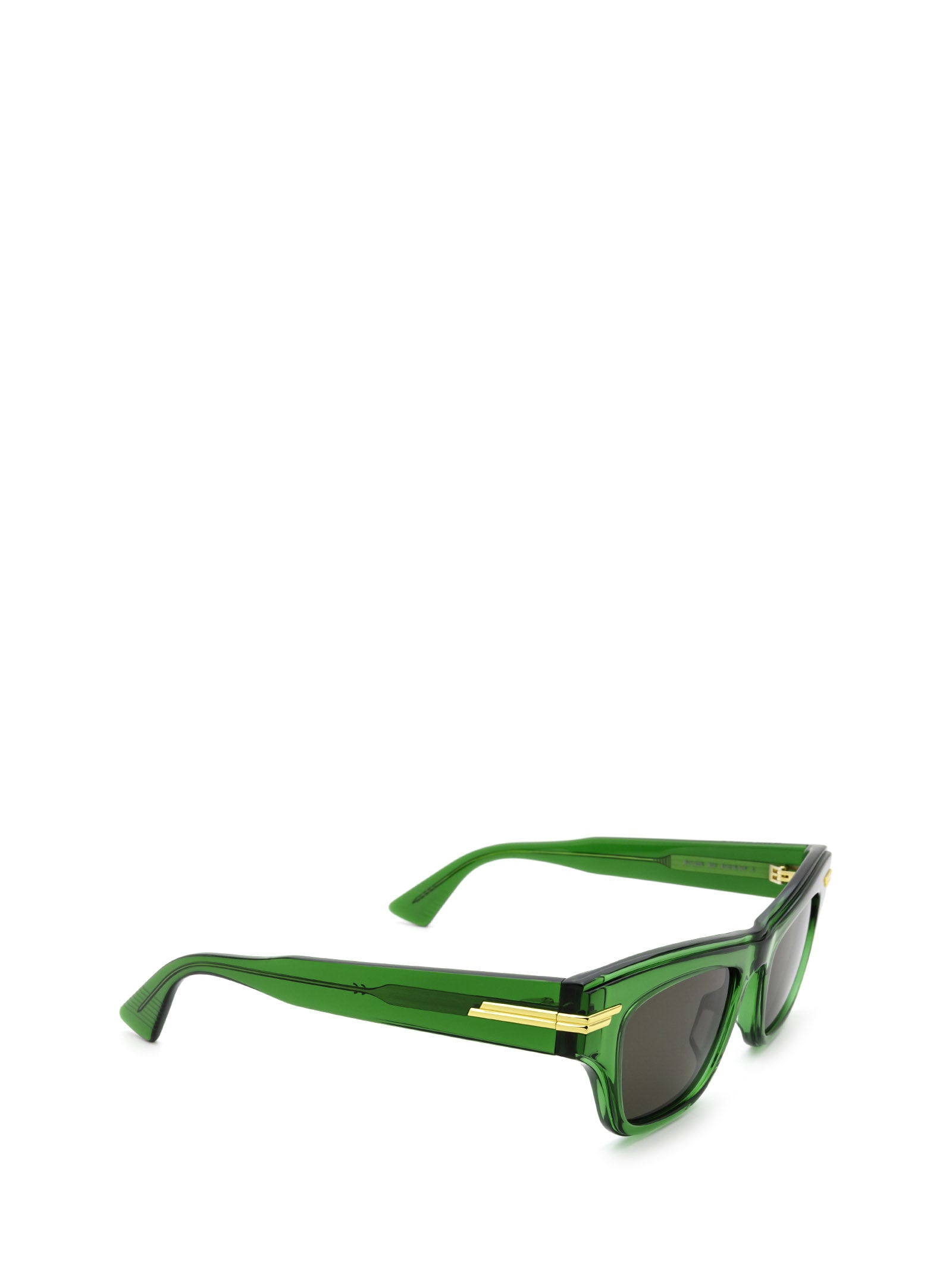 Shop Bottega Veneta Bv1122s Green Sunglasses