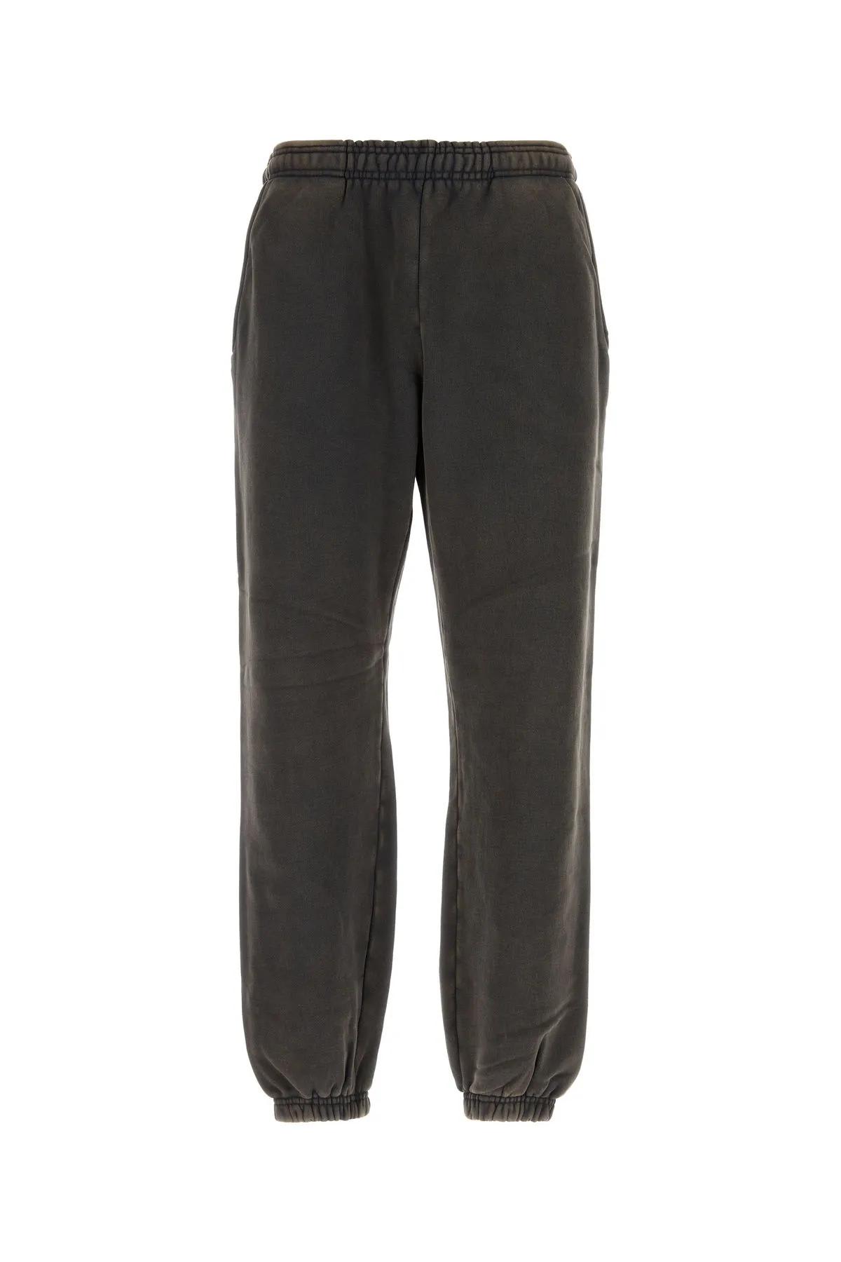 Entire Studios Charcoal Cotton Joggers In Black