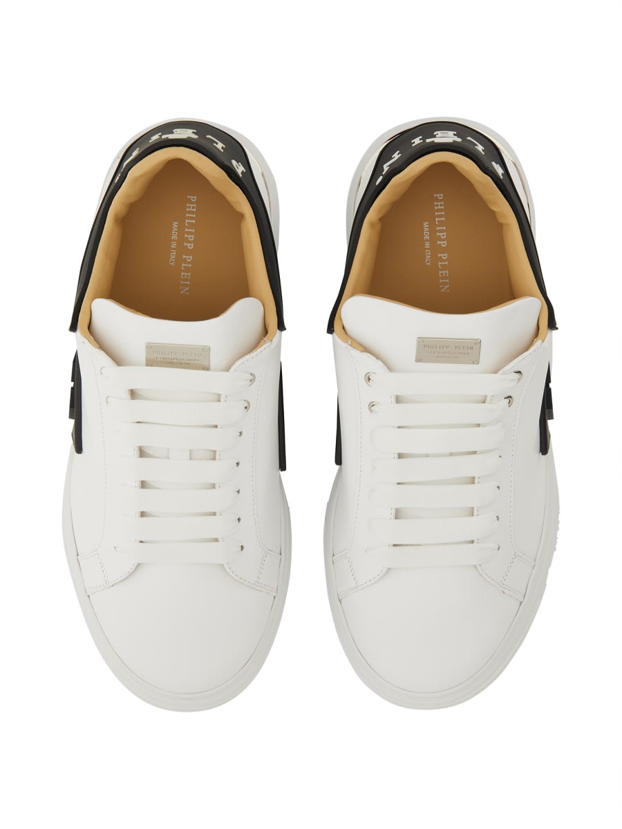 Shop Philipp Plein Hexagon Lo-top Sneaker In White