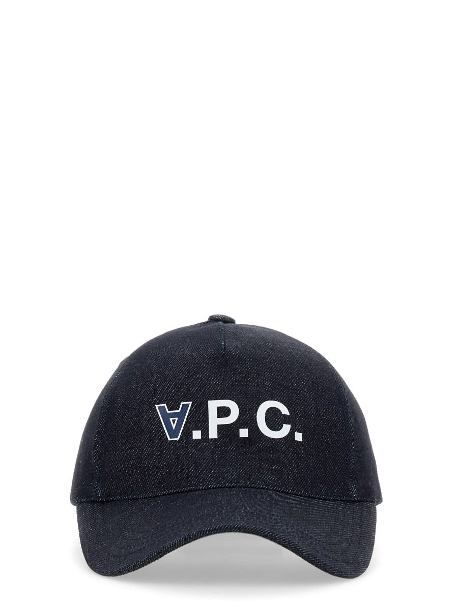 Shop Apc Baseball Cap In Blue