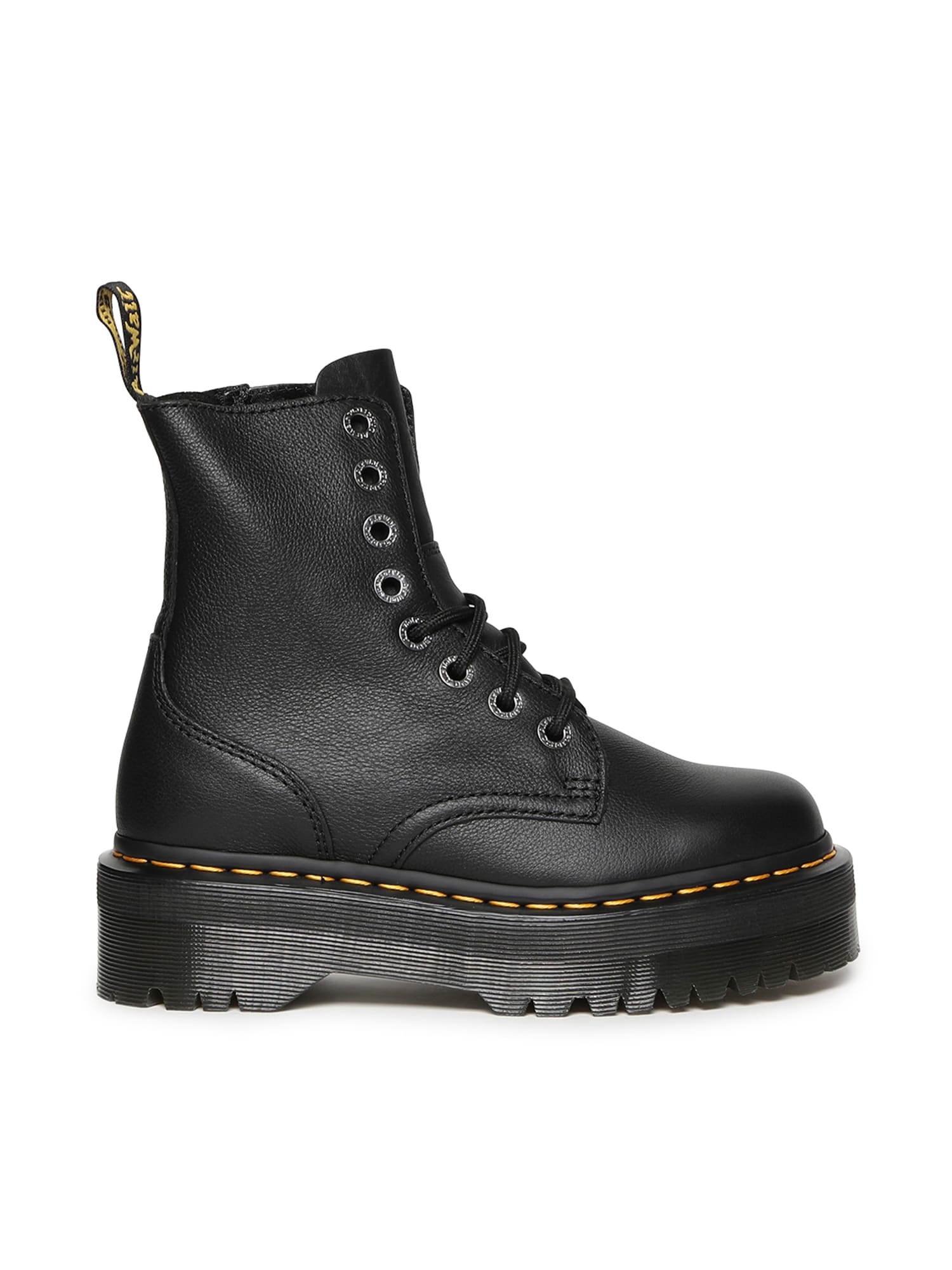 Dr. Martens Jadon Iii Leather Platform Boots In Black