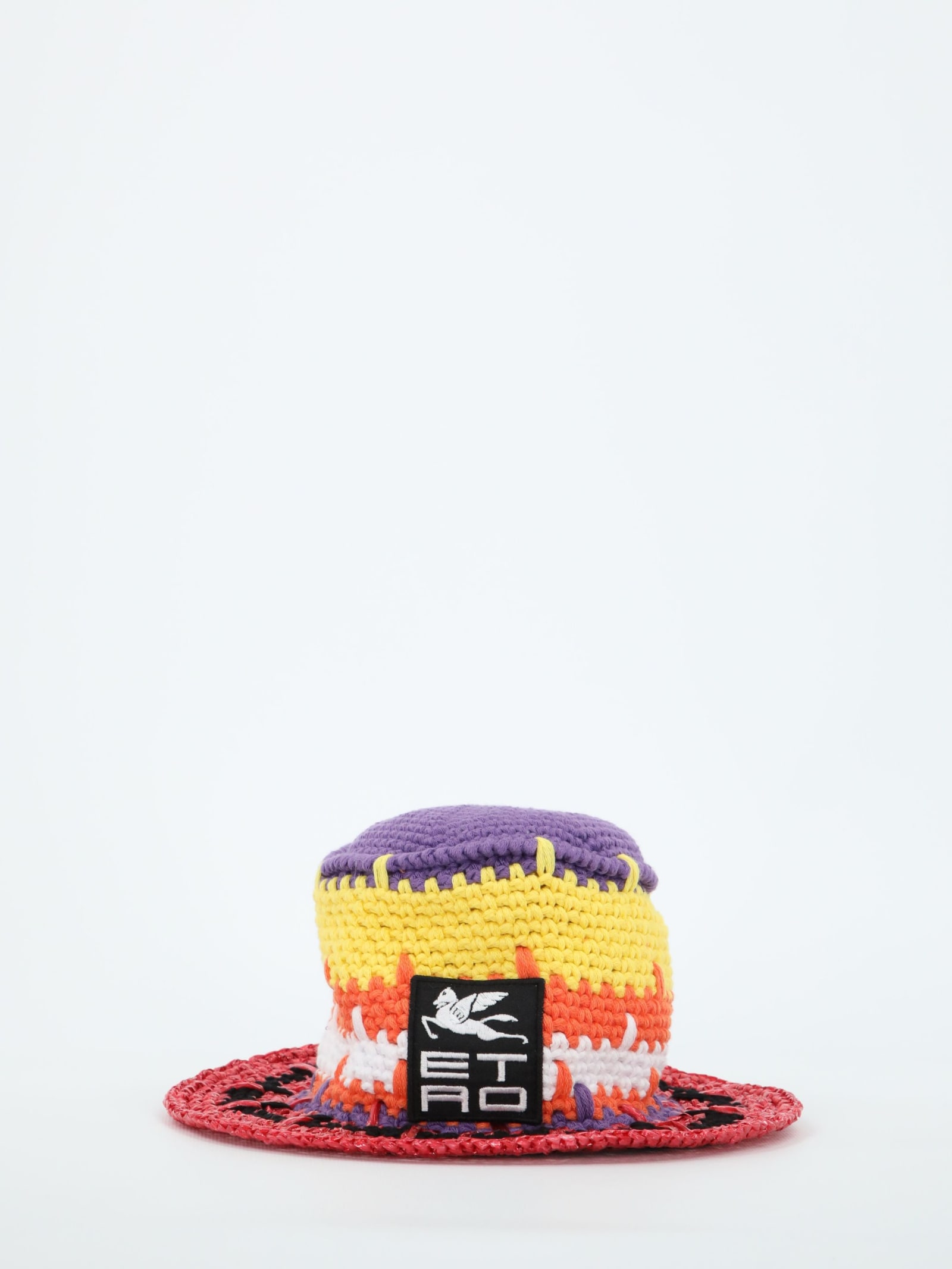 Etro Crochet Hat With Logo