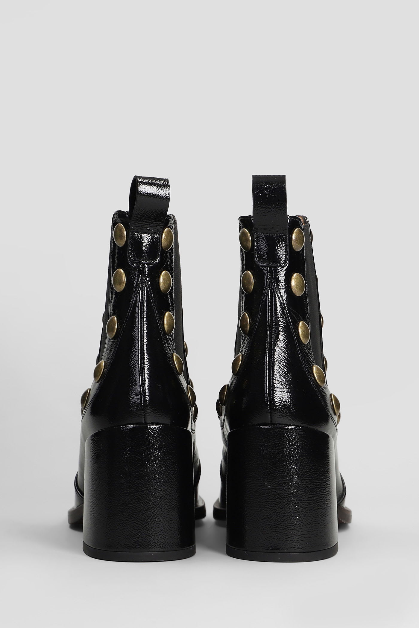 Chie Mihara 75mm Embellished Block-heel Ankle Boots In Black