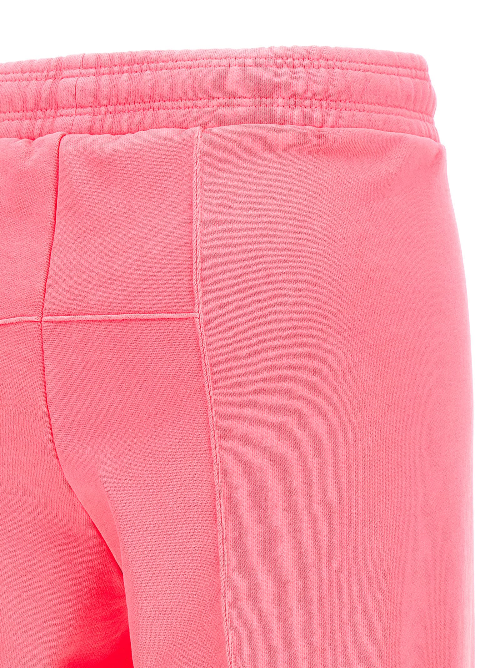 Vetements Oval Logo Fitted Sweatpants With Removable Straps In Pink