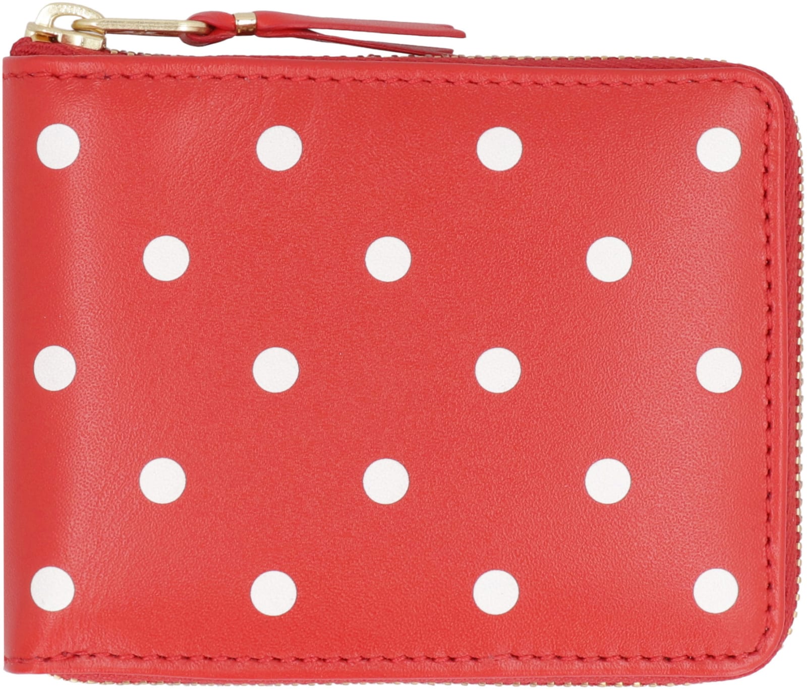 Shop Comme Des Garçons Leather Wallet In Red