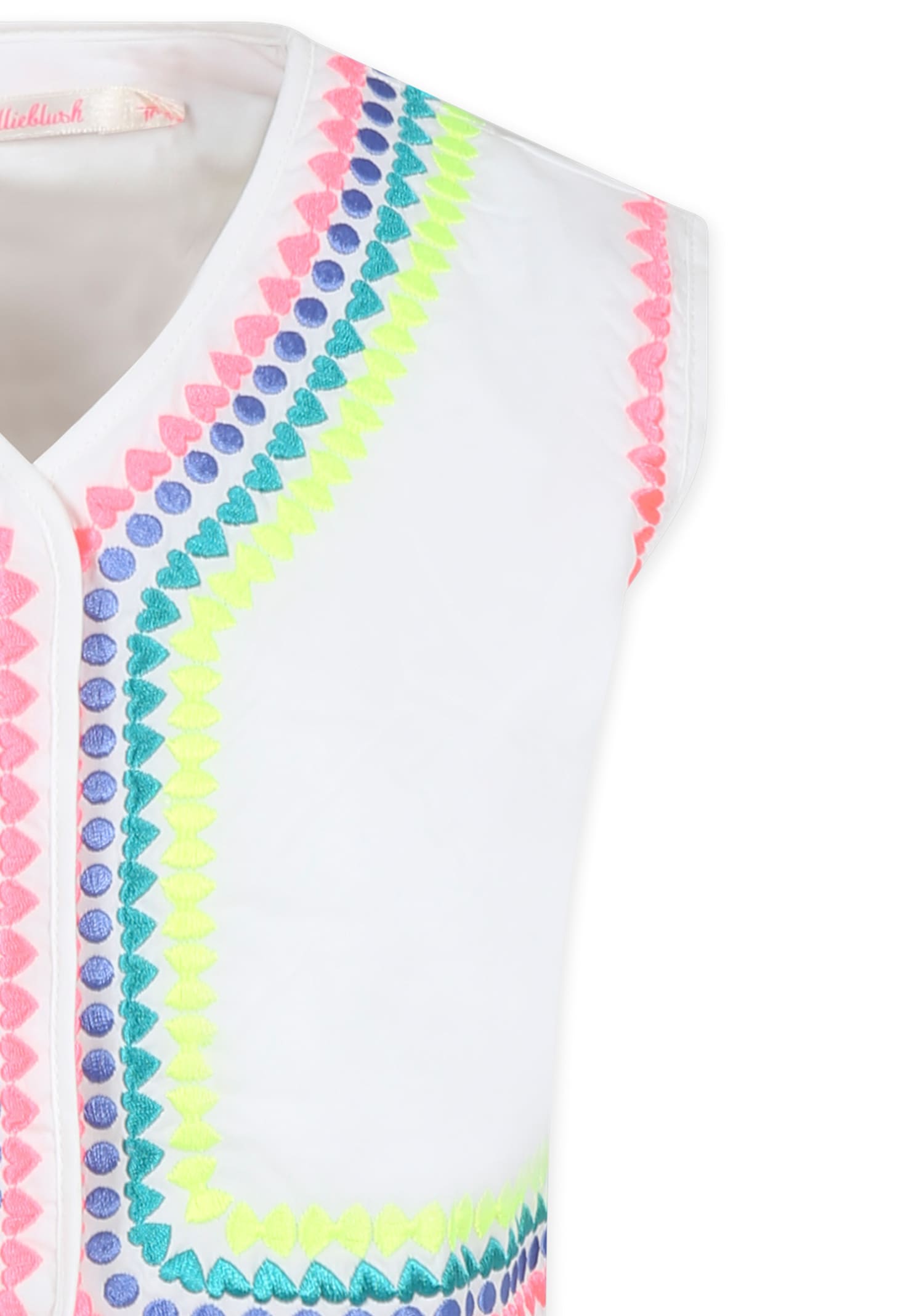 Billieblush Embroidered-motif Waistcoat In Ivory