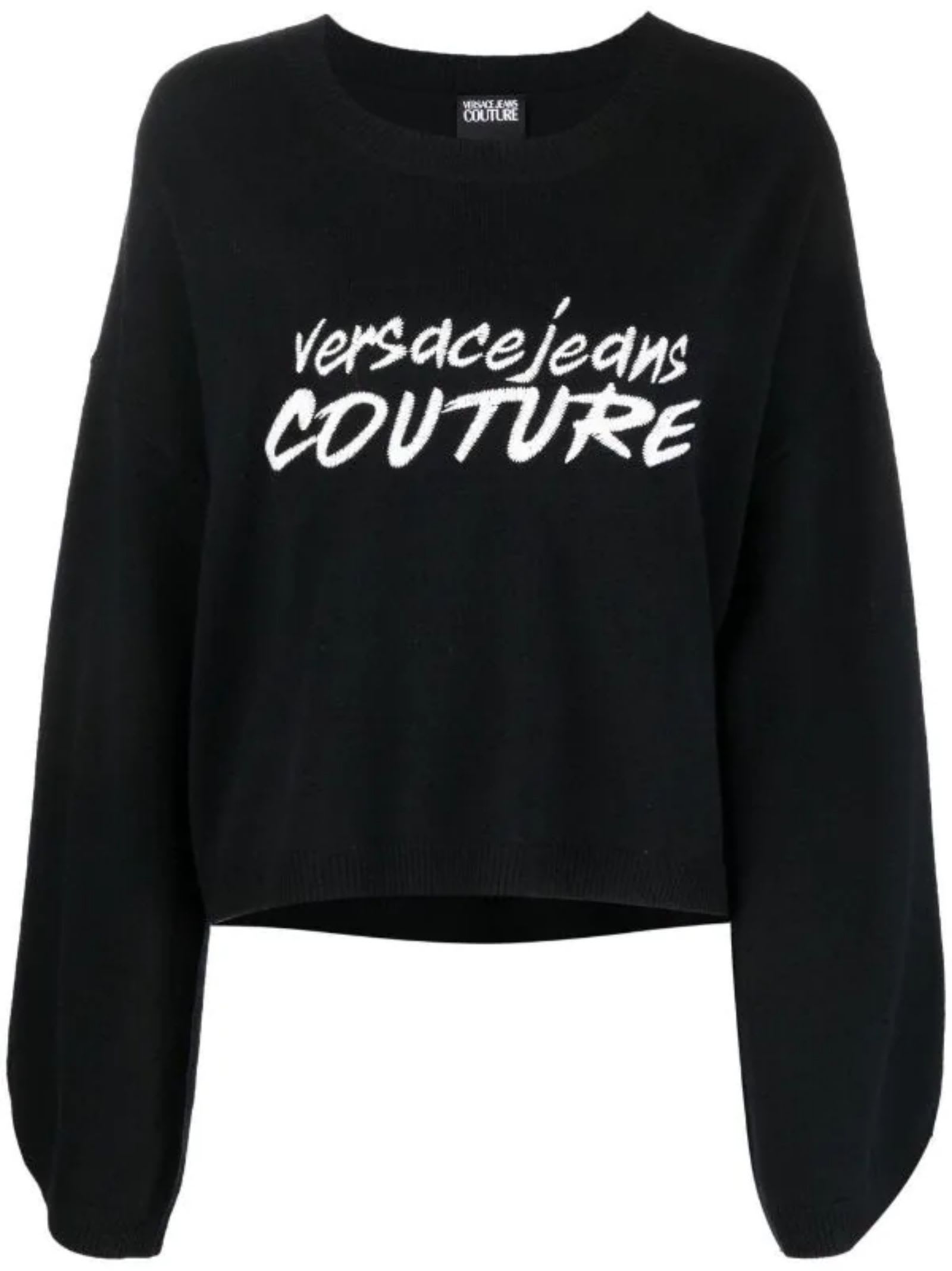 Shop Versace Jeans Couture Sweater In Black